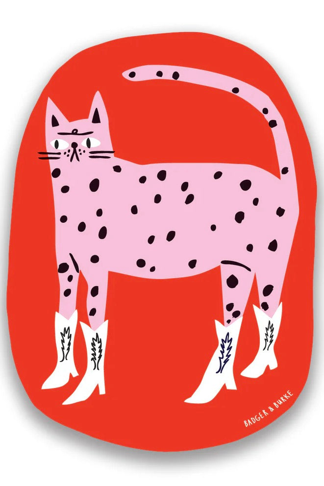 Badger and Burke Stickers / Cowboy Kitty