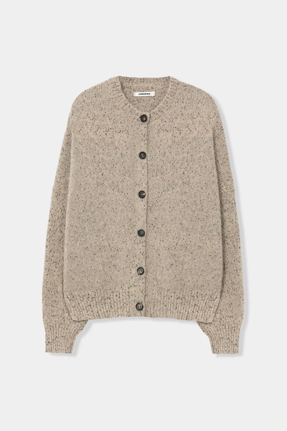 Cordera Speckled Cardigan / Piedra