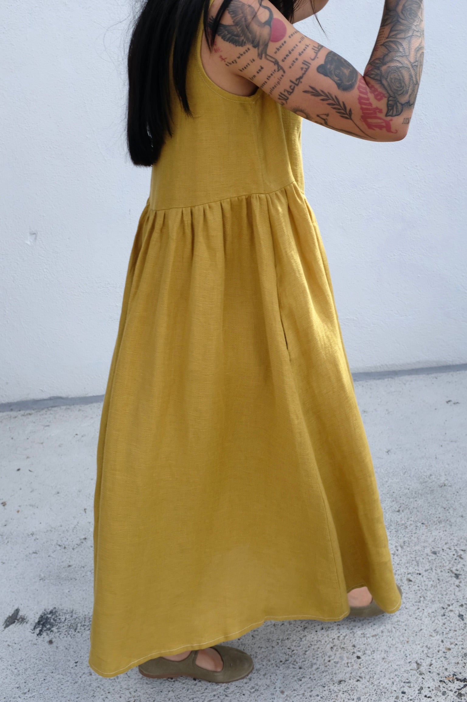 Summer Play Dress / Mustard