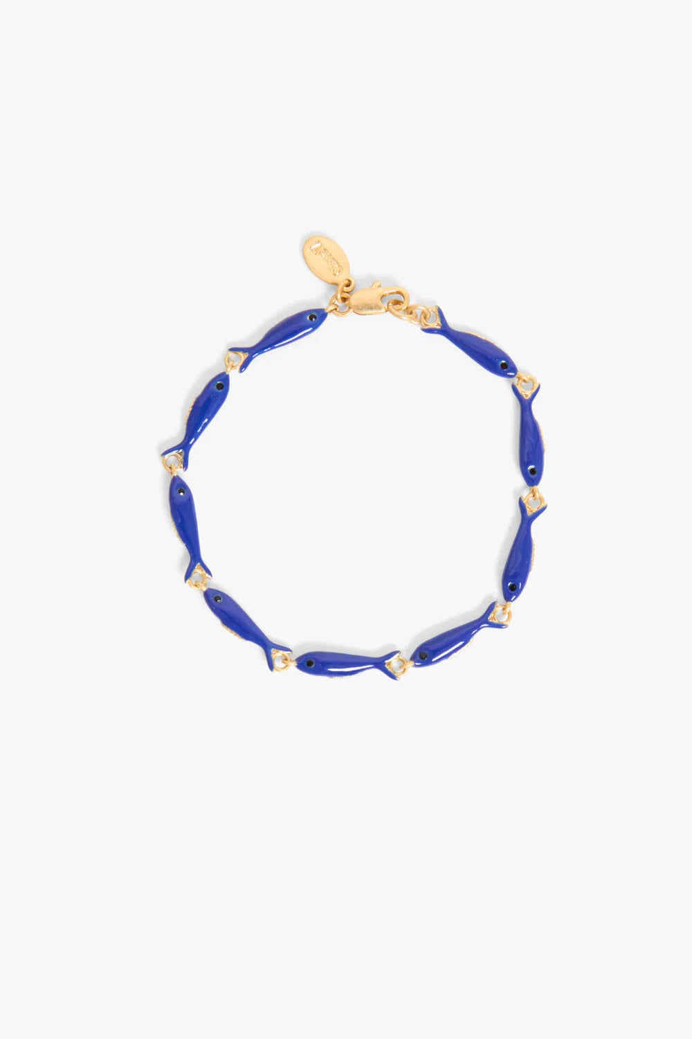 Enamel Sardine Bracelet / Cobalt