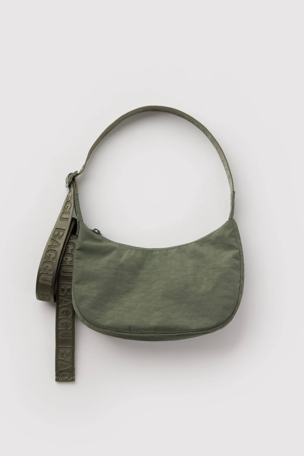 Small Nylon Crescent Bag / Caper
