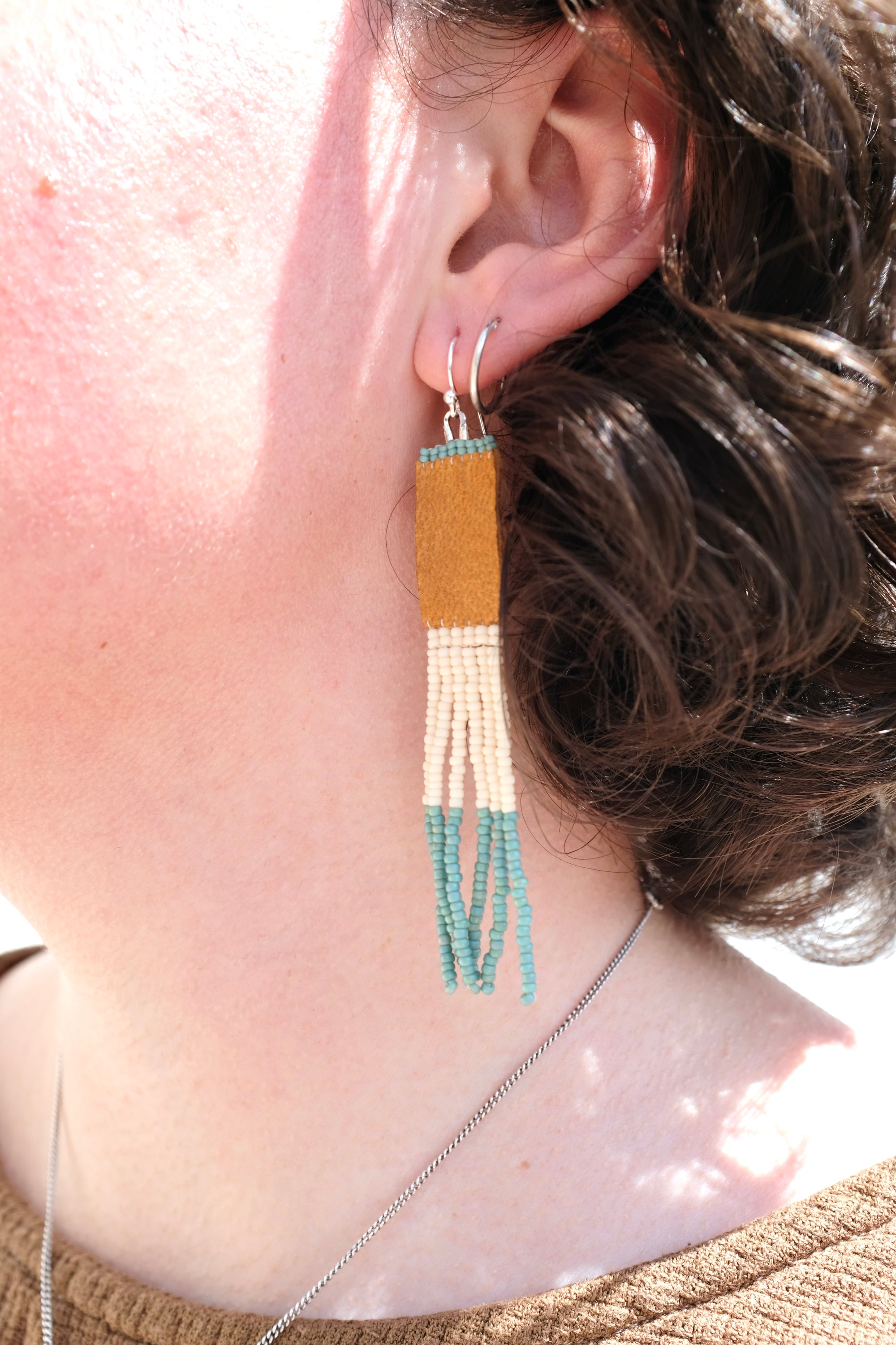 Osborne Leroy Earrings / Cream Sage