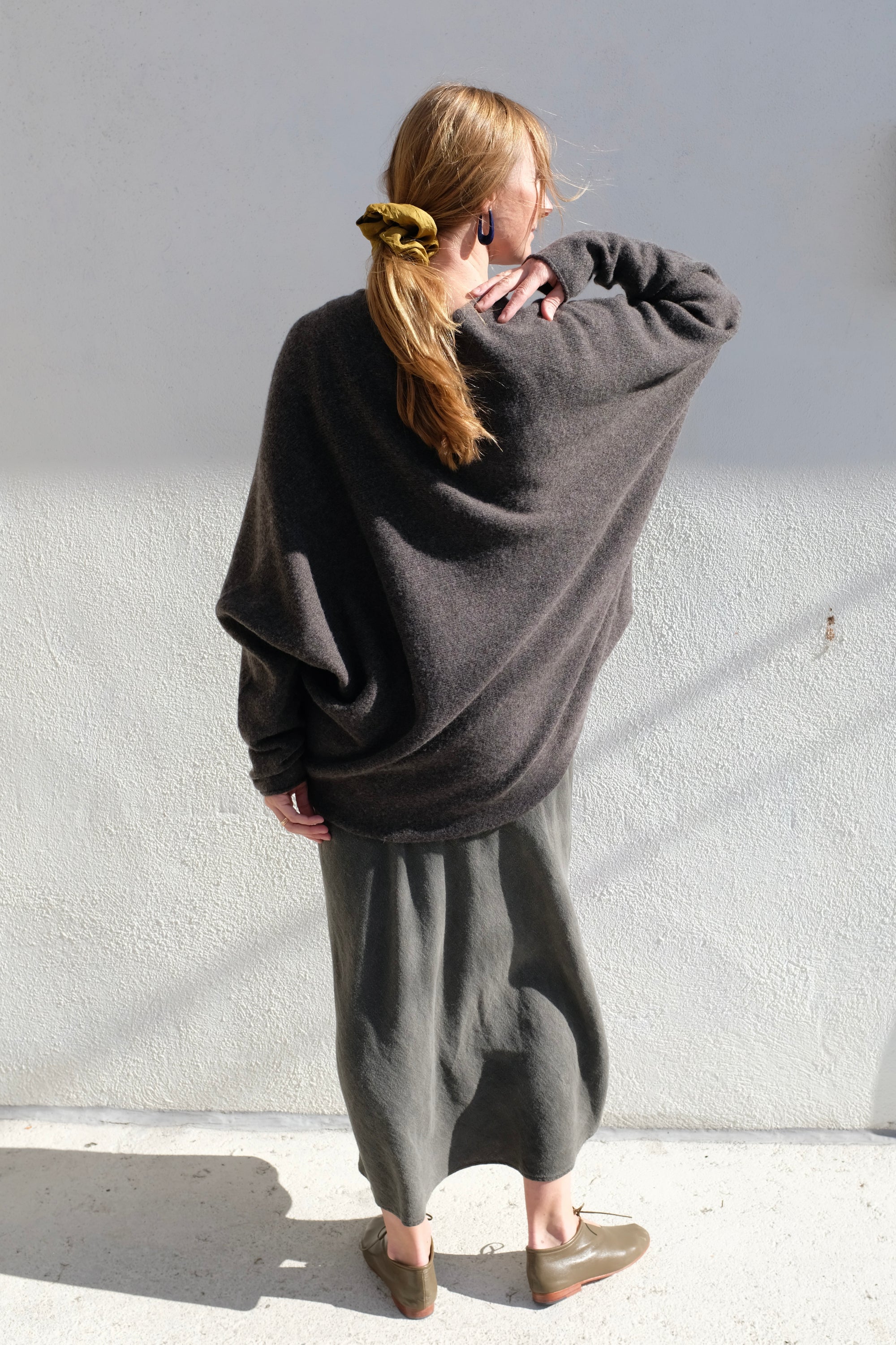 Lauren Manoogian Soft Horizontal Cardigan / Blackened