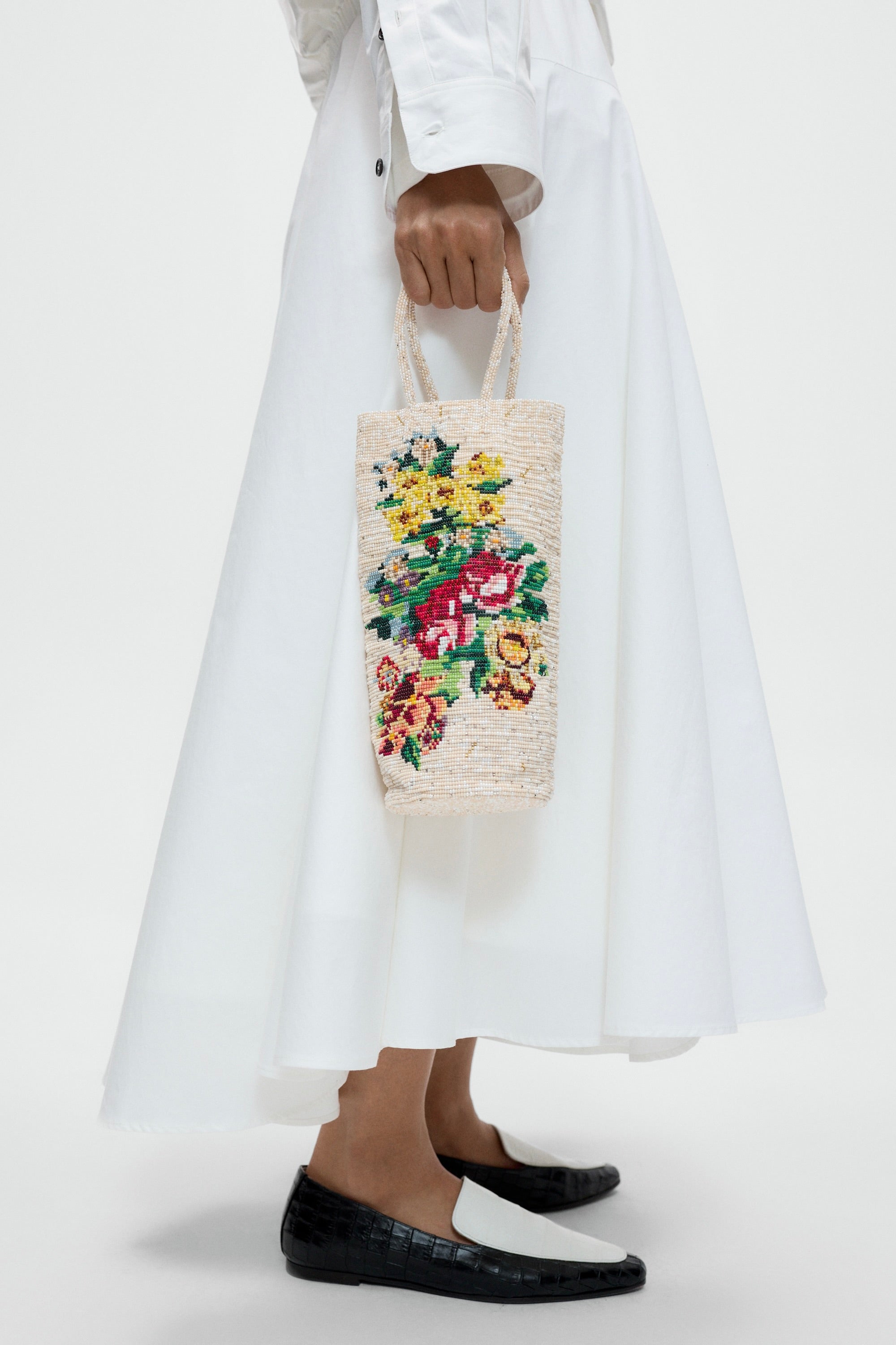 Handmade Beaded Bag / Narciso