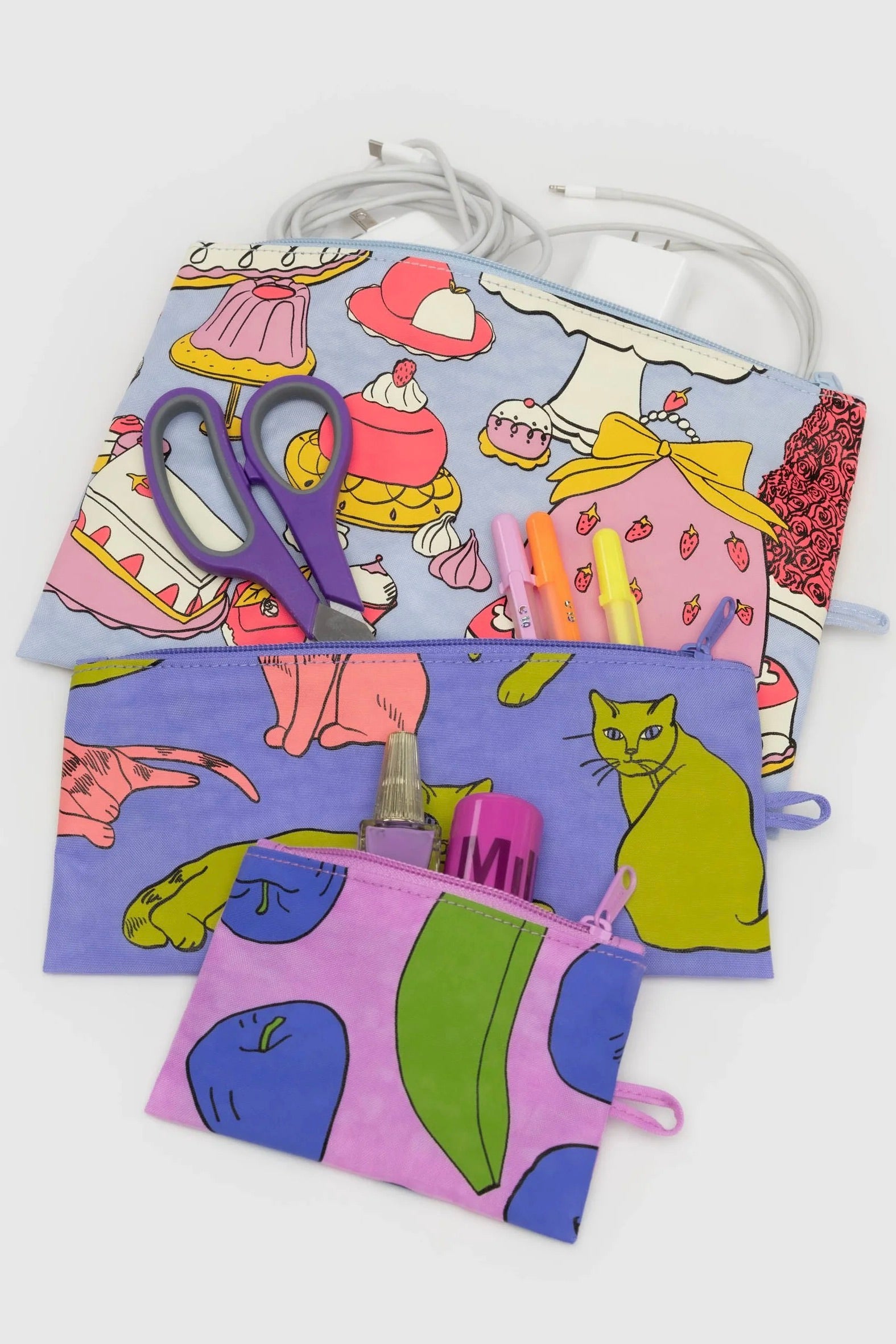 Baggu Flat Pouch Set / Still Life