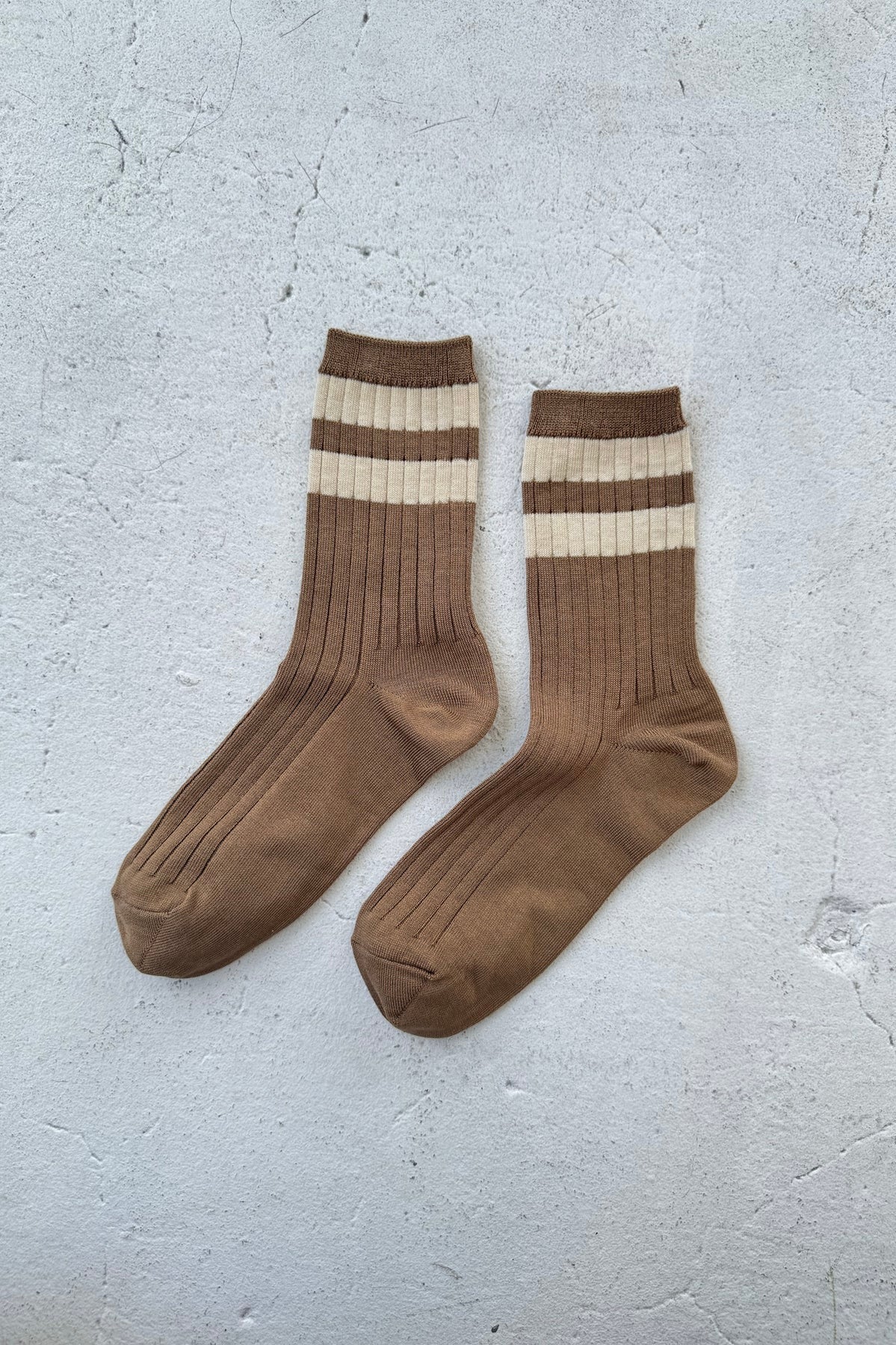 Le Bon Shoppe Her Varsity Socks / Toffee