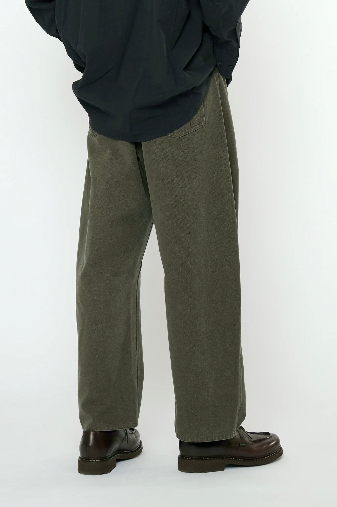 7115 by Szeki Curve Legged Work Trouser / Washed Olive