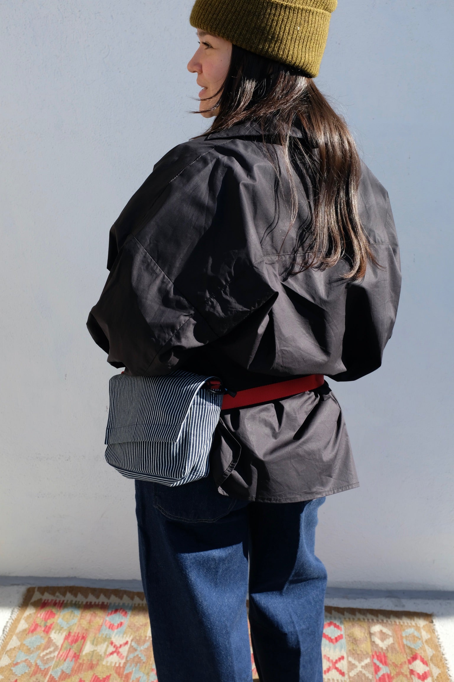 Some of the Parts Fanny Pack / Engineer Stripe + Red