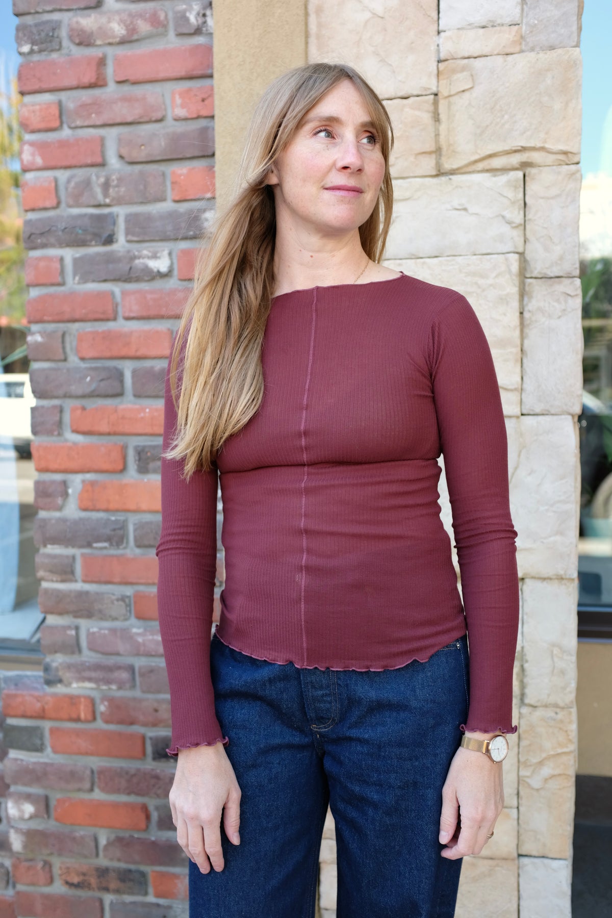 Baserange Pama Long Sleeve / Nara Red