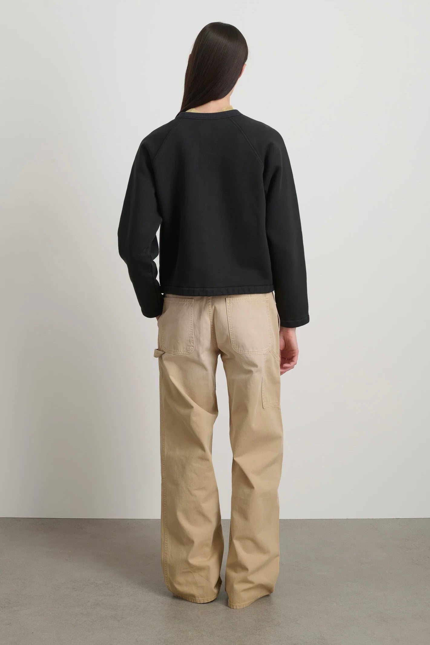 B Sides Snap Cardigan / Faded Black Overdye
