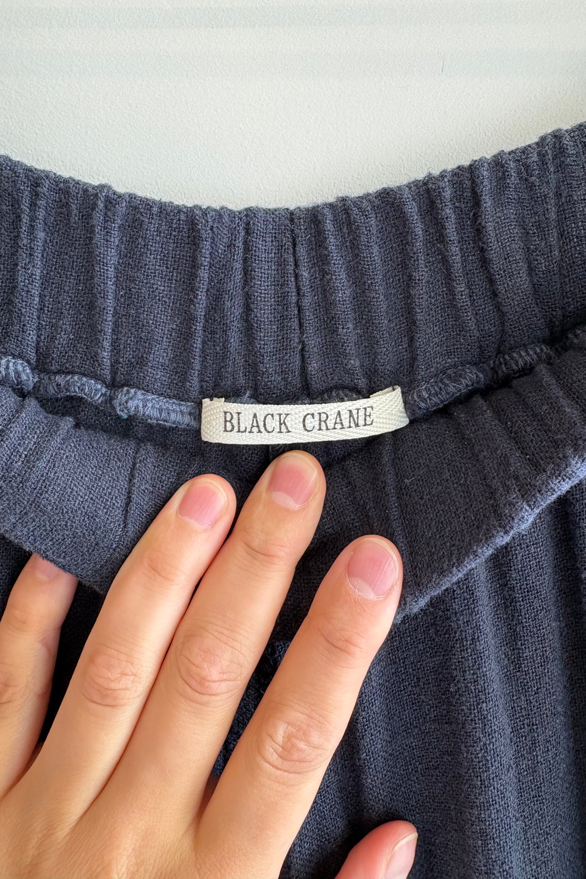 Pre-Loved / Black Crane Balloon Pant / Navy / Small