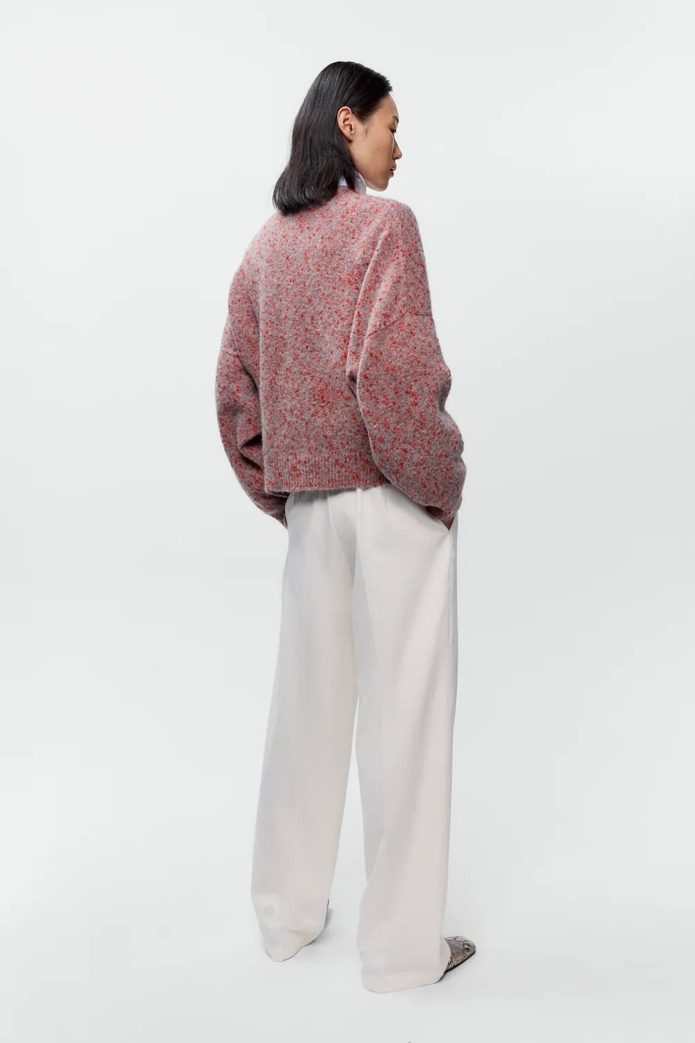 Cordera Speckled Crewneck Sweater / Malva