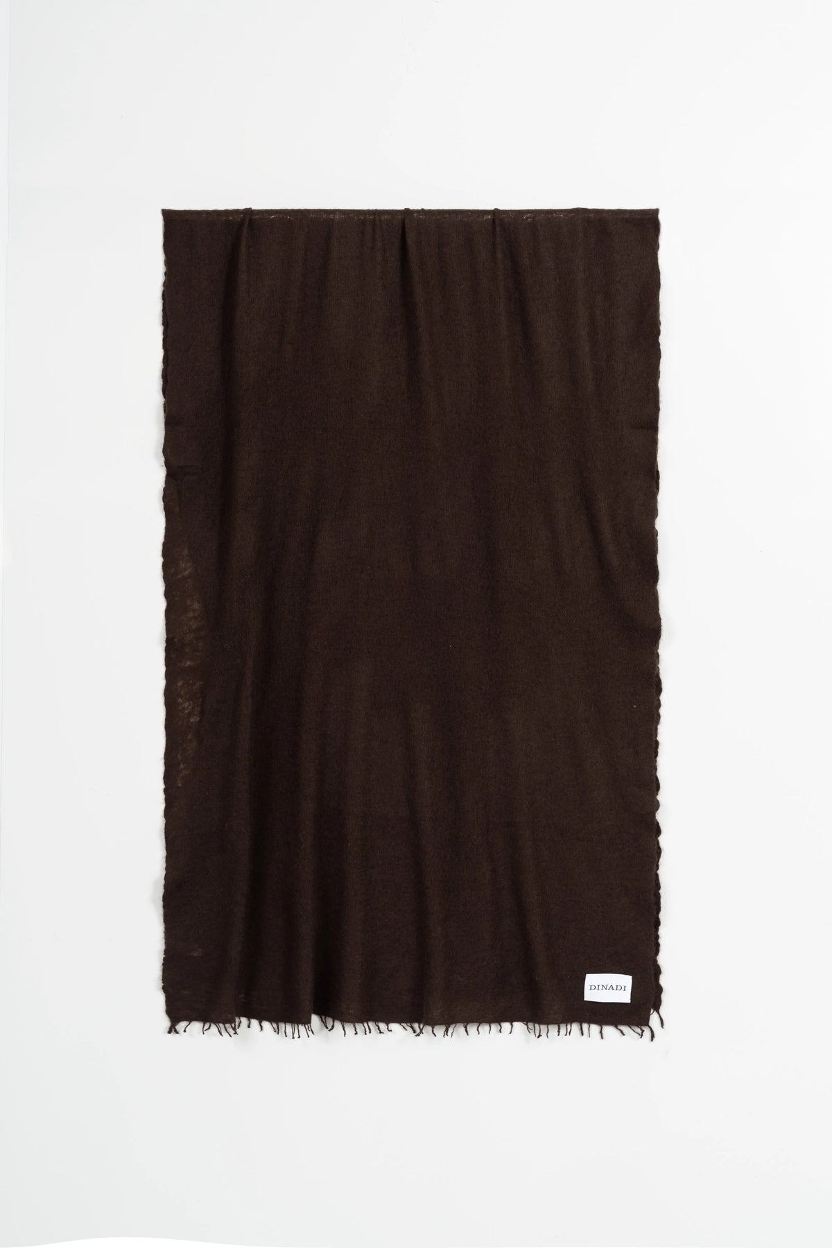 Dinadi Cashmere Felted Scarf / Espresso Brown