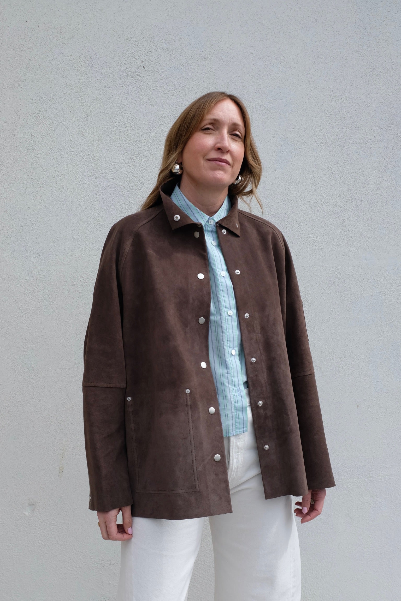 Studio Nicholson Dash Suede Utility Jacket / Grey