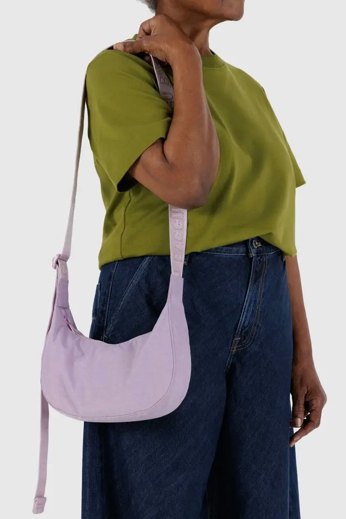Baggu Small Nylon Crescent Bag / Dusty Pink