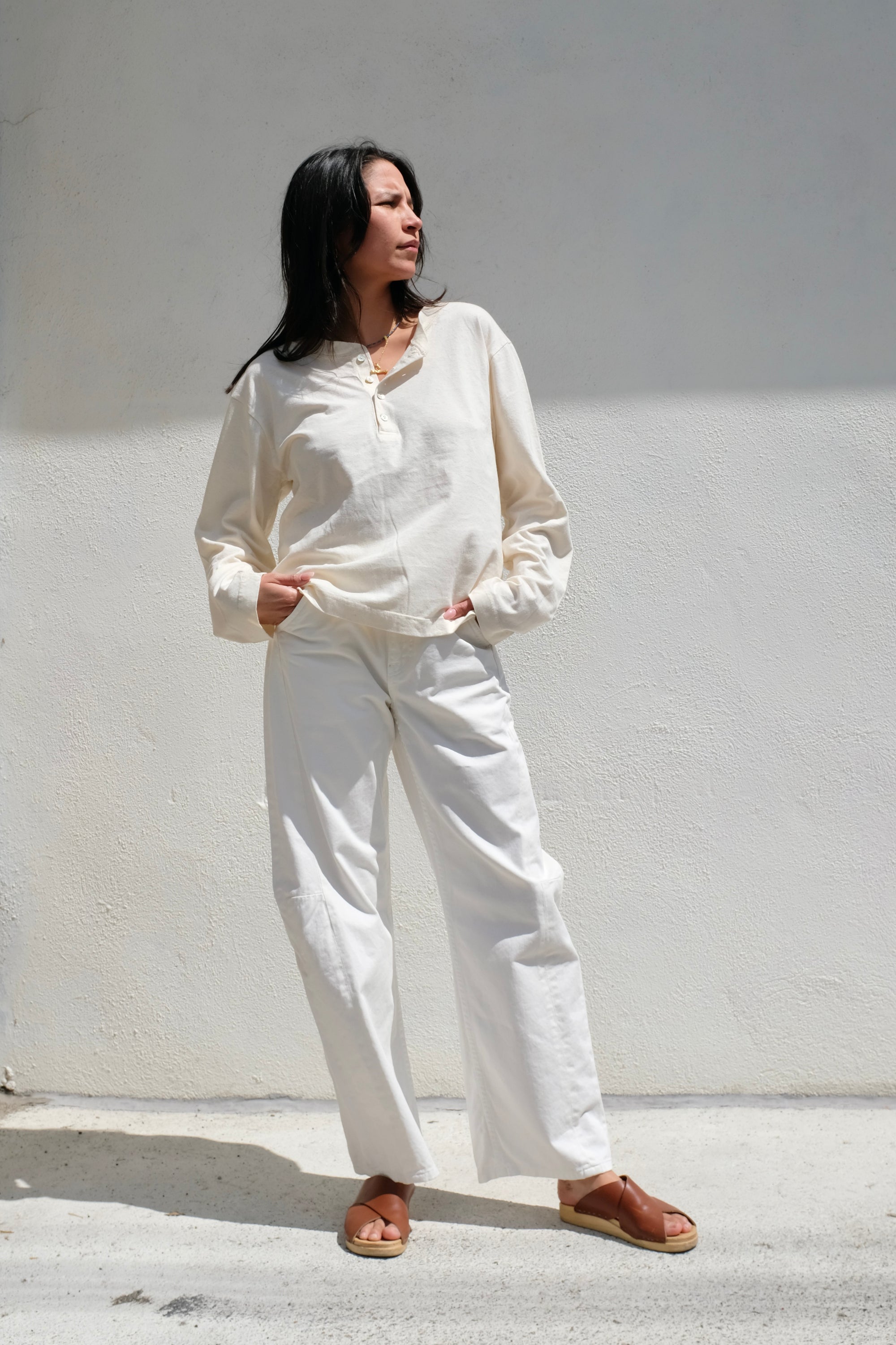 B-Sides Lange Lasso Chino / Chalk