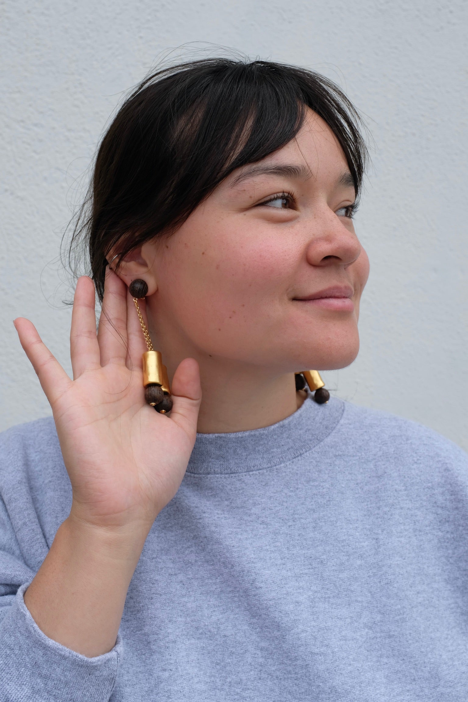 Rachel Comey Bambu Earrings / Vintage Gold 