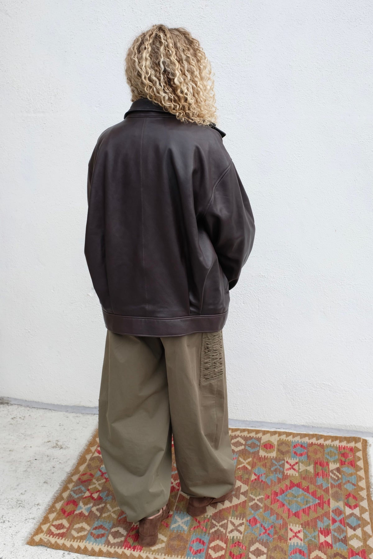 Paula Leather Jacket / Coffee Bean