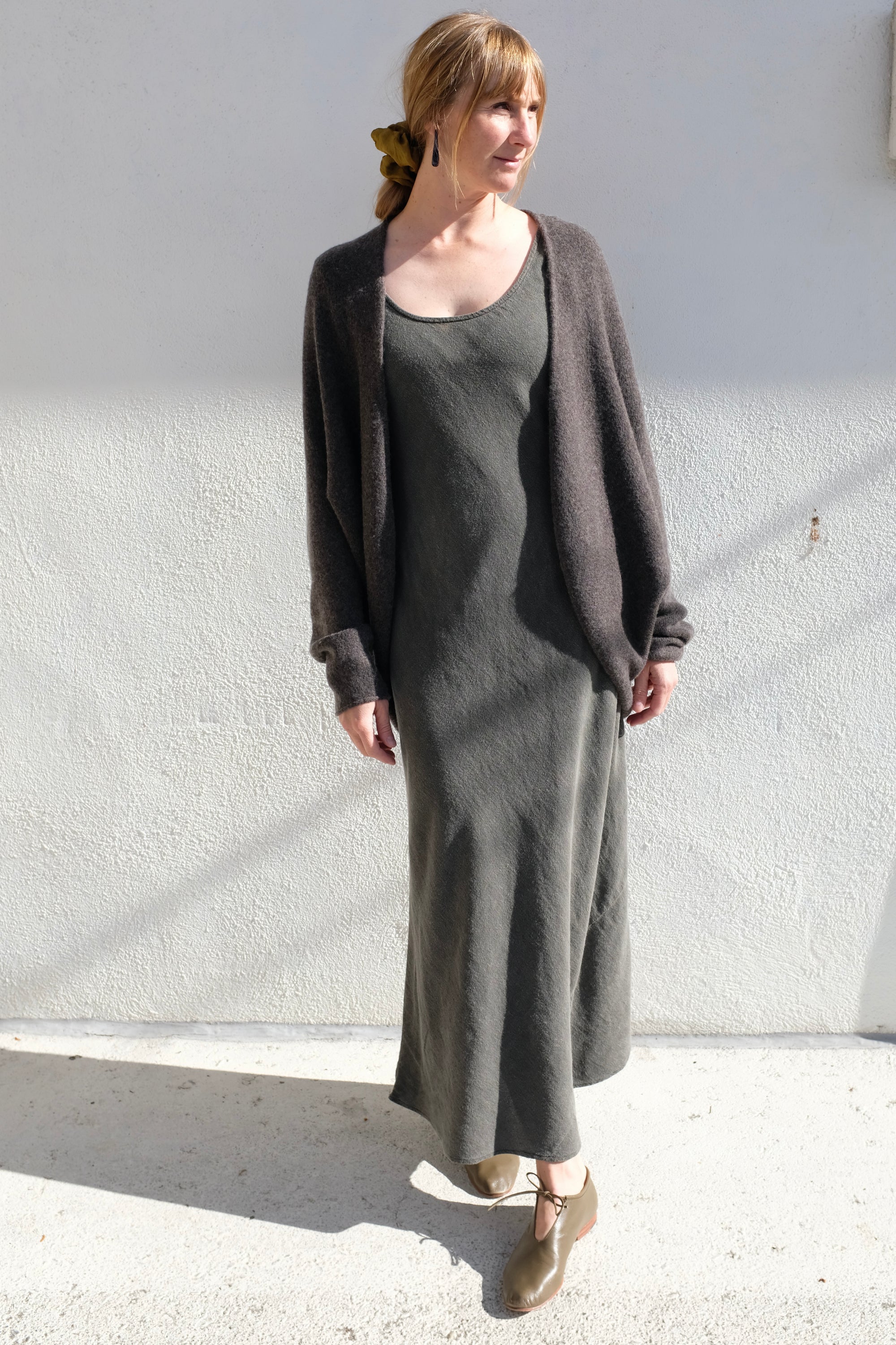 Lauren Manoogian Soft Horizontal Cardigan / Blackened
