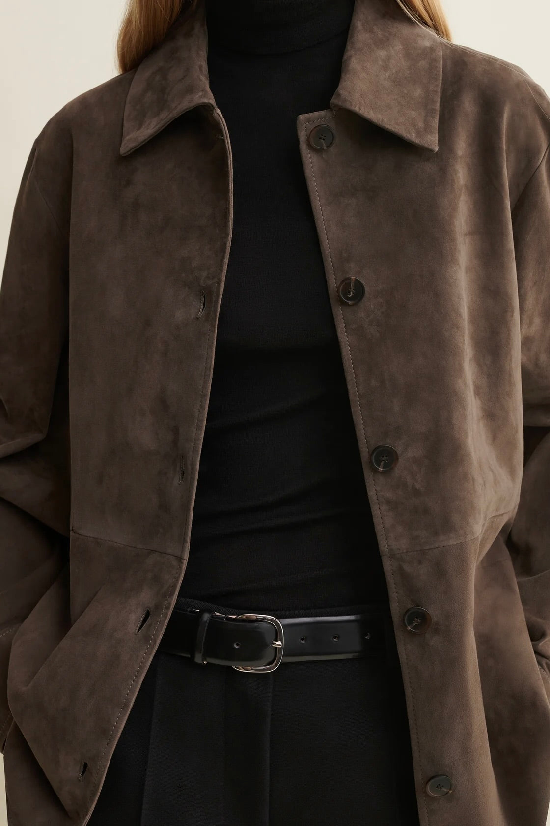 Vicki Suede Shirt / Soil