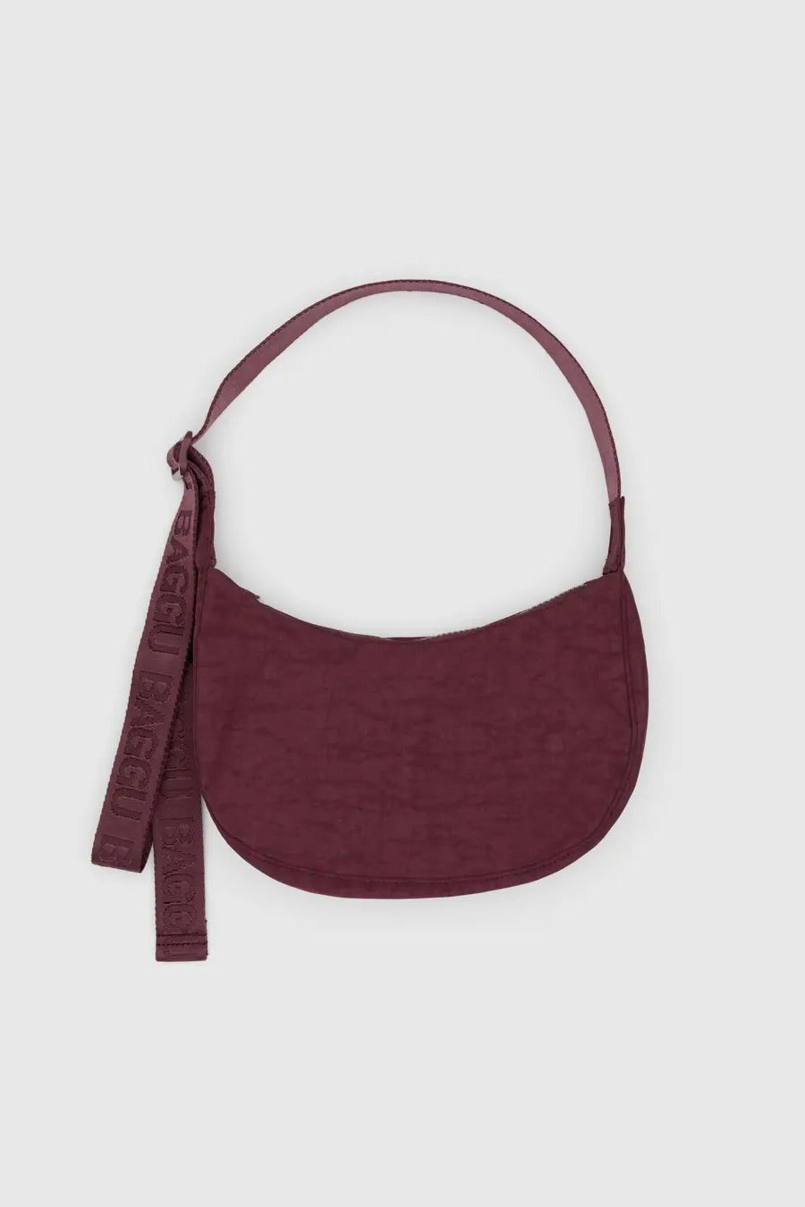 Baggu Small Nylon Crescent Bag / Mahogany