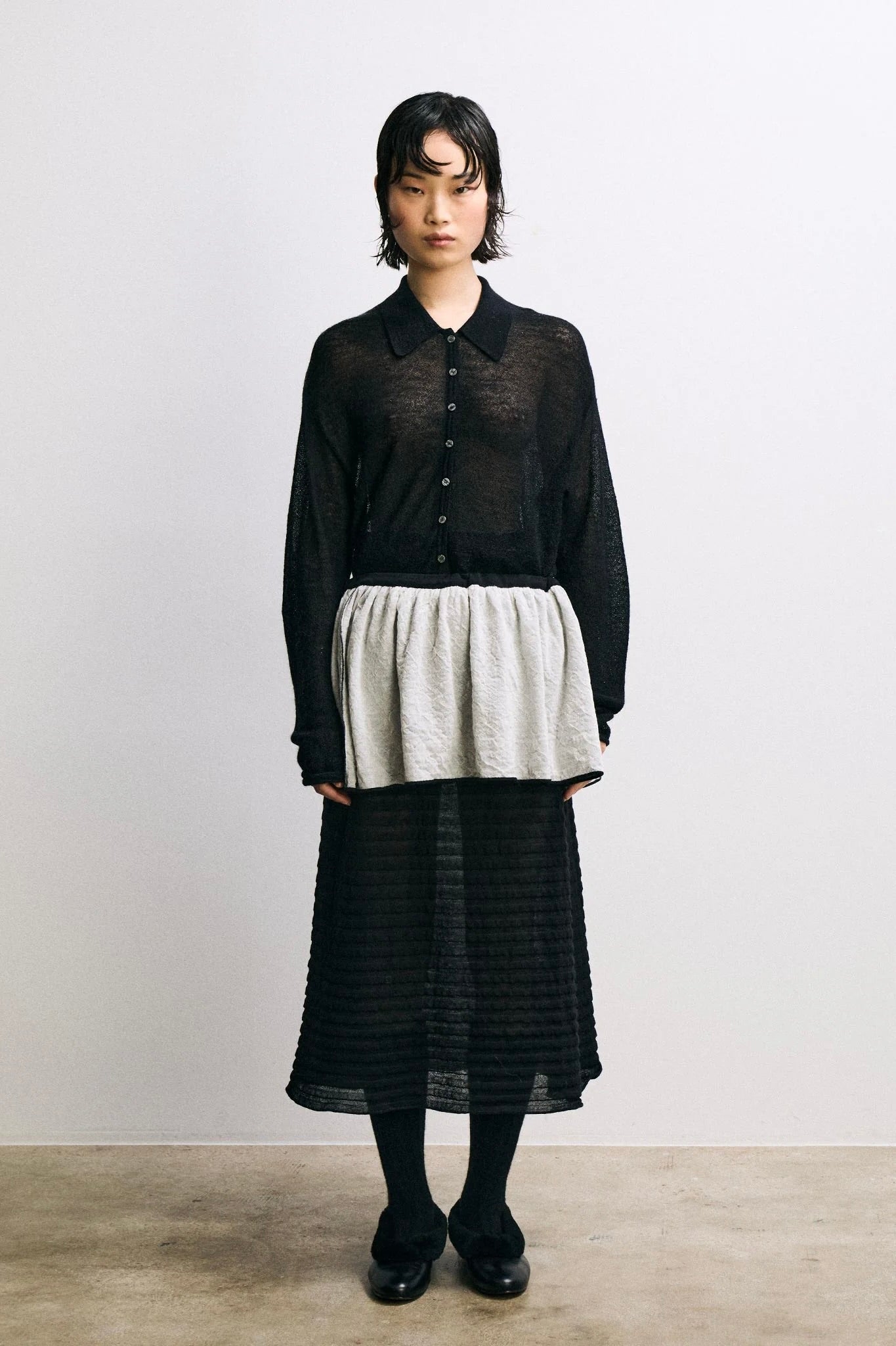Rus Bikou Polo Sweater / Black