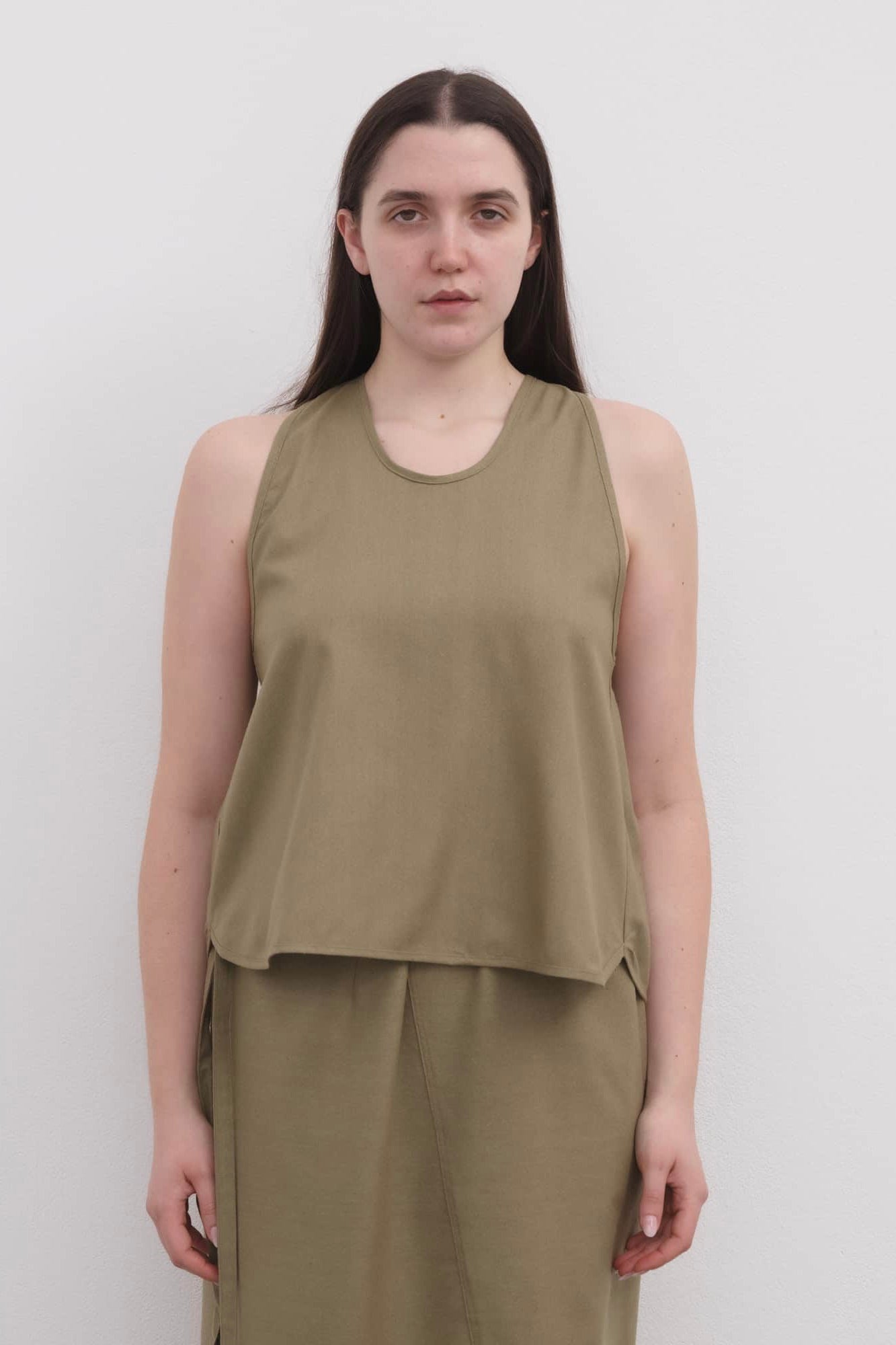 Baserange Apron Top / Lua Green