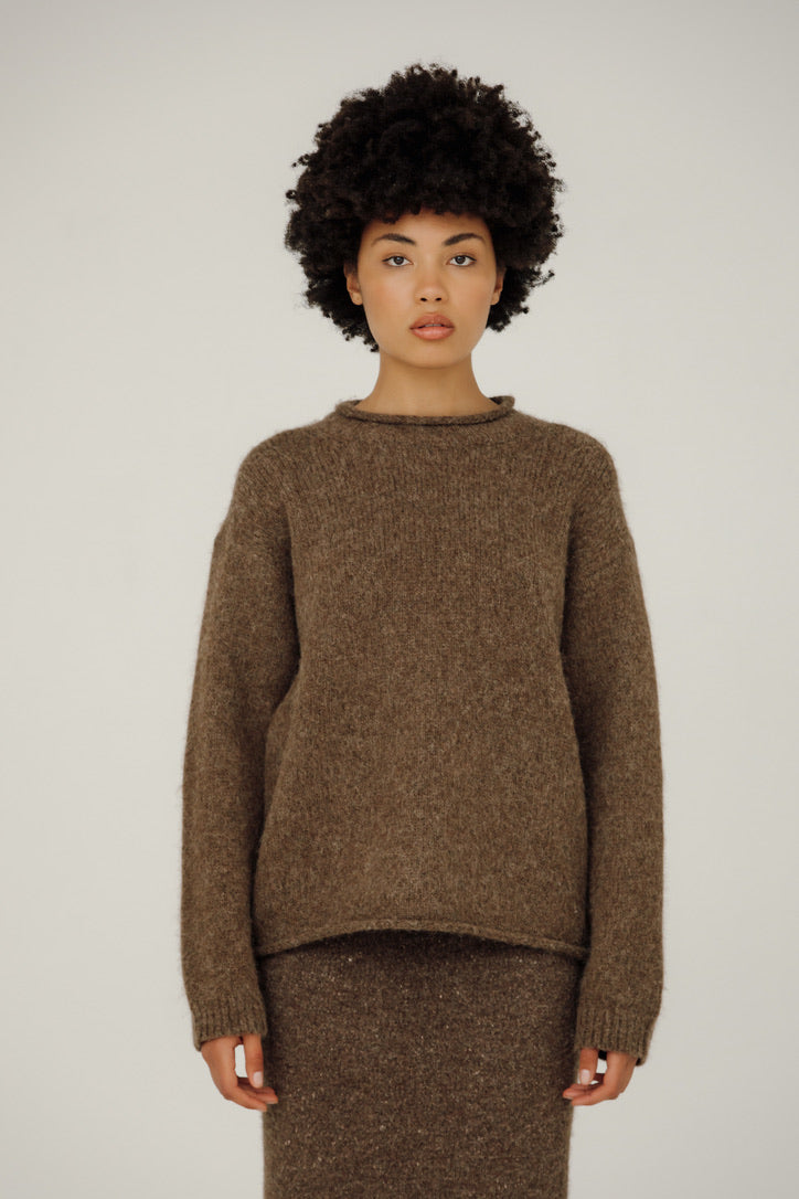 Bare Knitwear Linden Pullover / Saddle