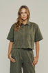 Jungmaven Twill Phinney Shirt / Olive Green