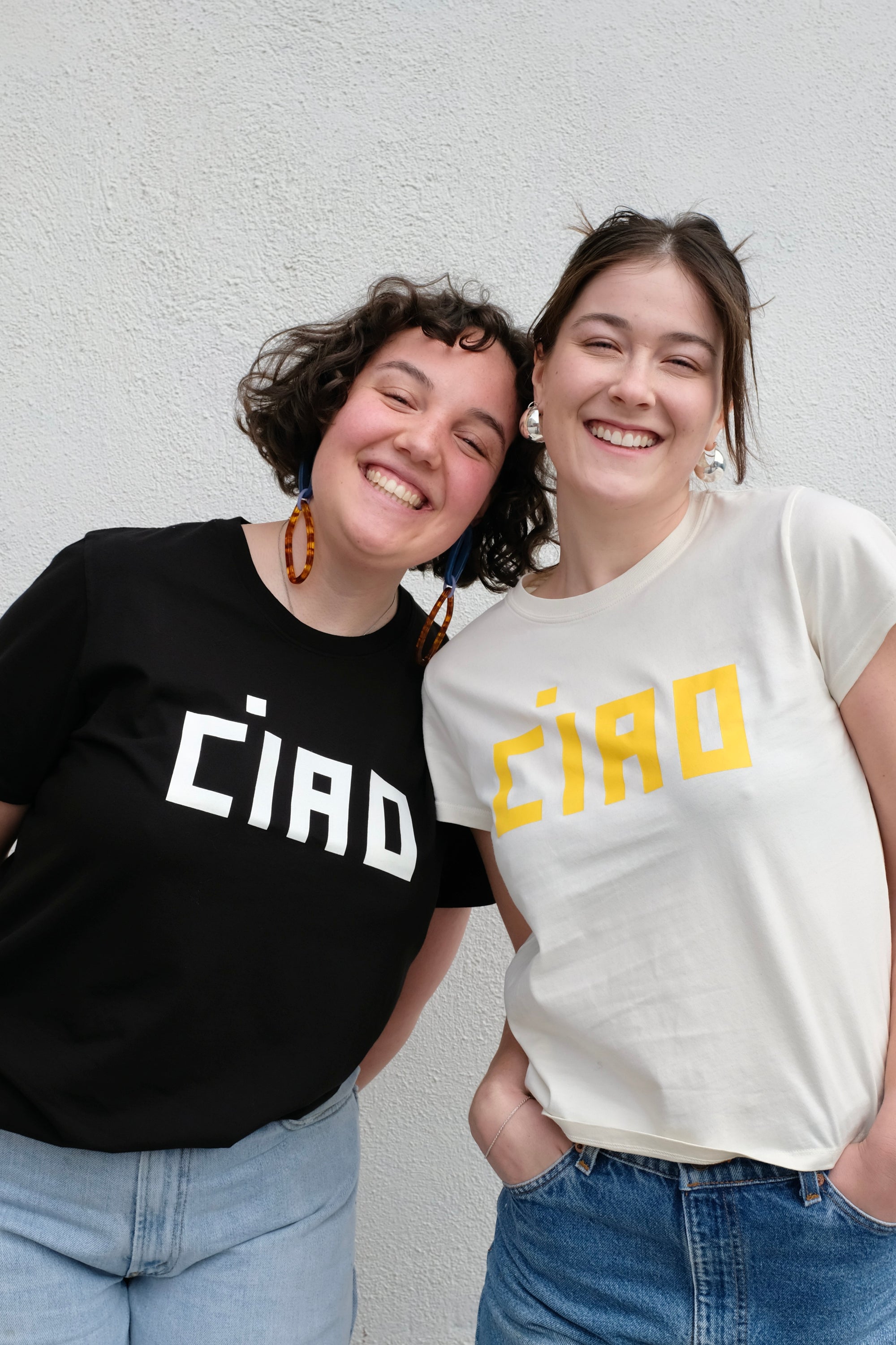 Clare V. Original Tee / Black+Cream CIAO