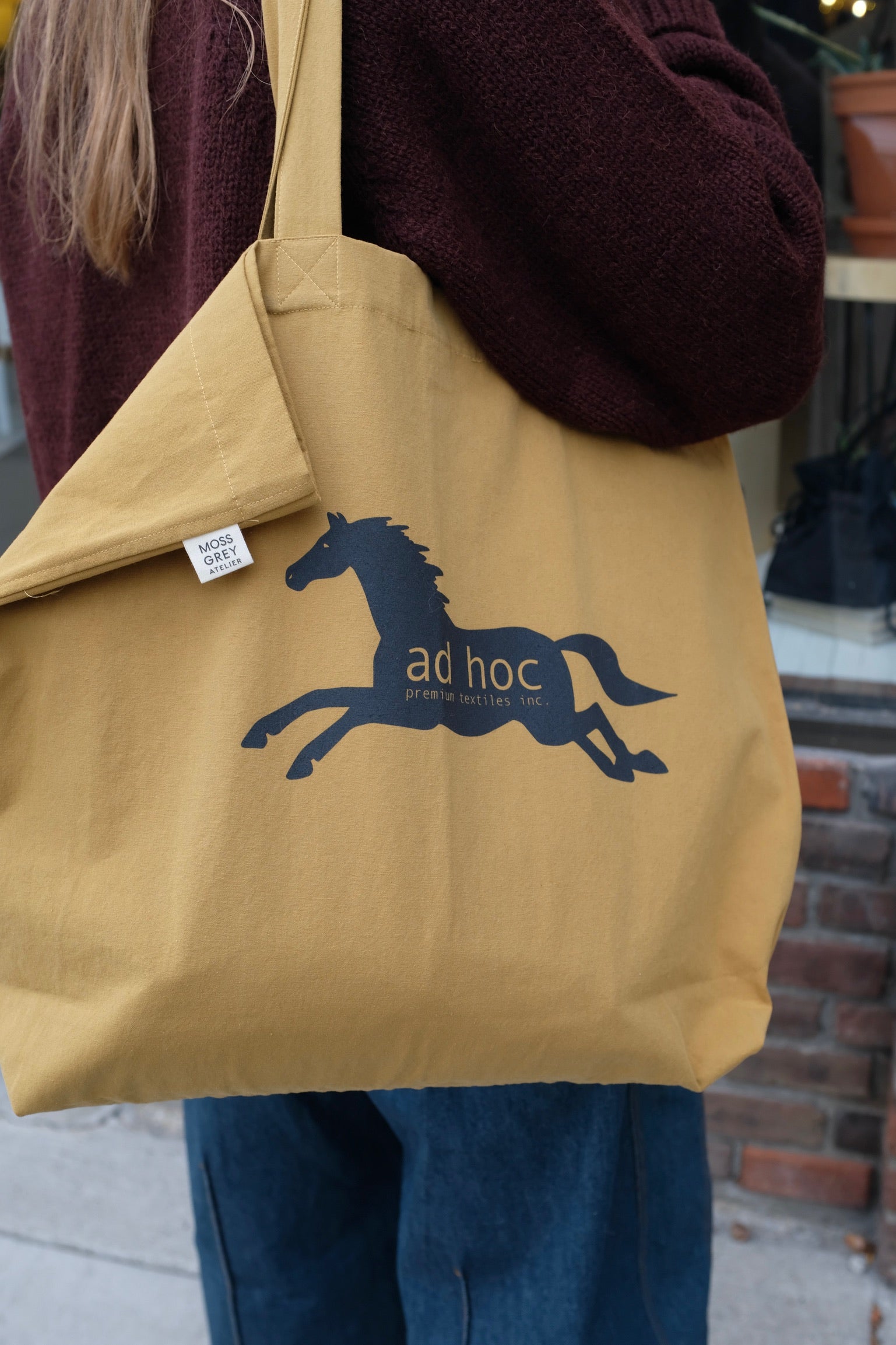 Moss Grey Ad hoc Tote / Ochre