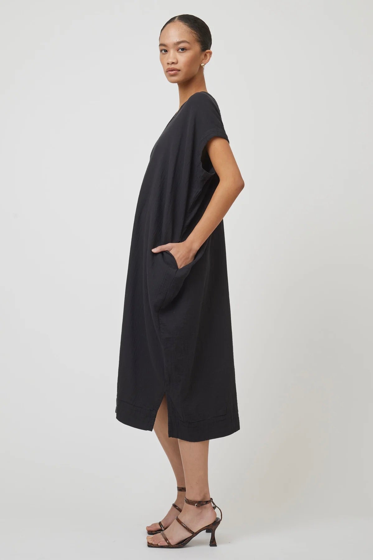Atelier Delphine Crescent Dress Long / Black