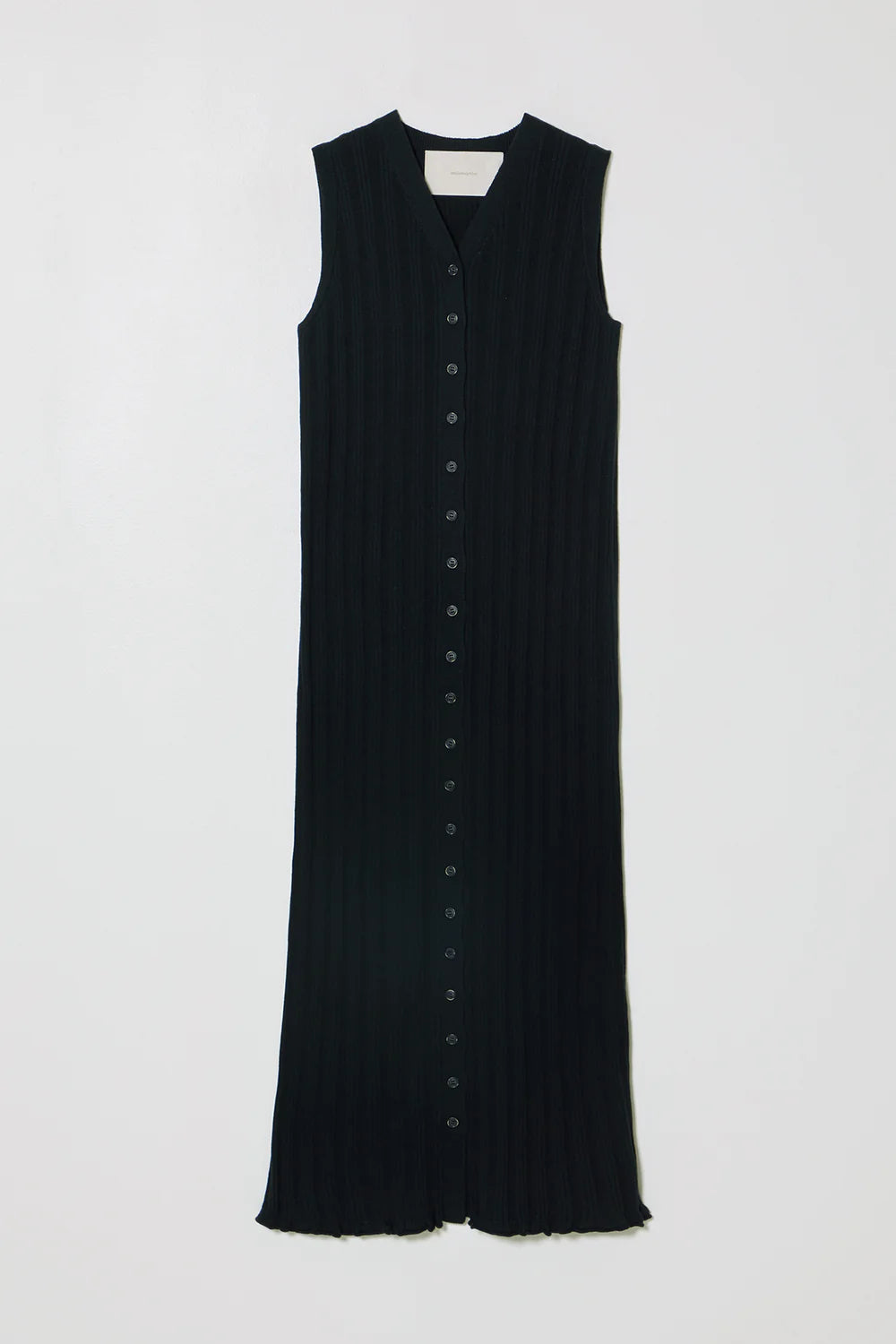 Atelier Delphine Slim Long Vest Dress / Black