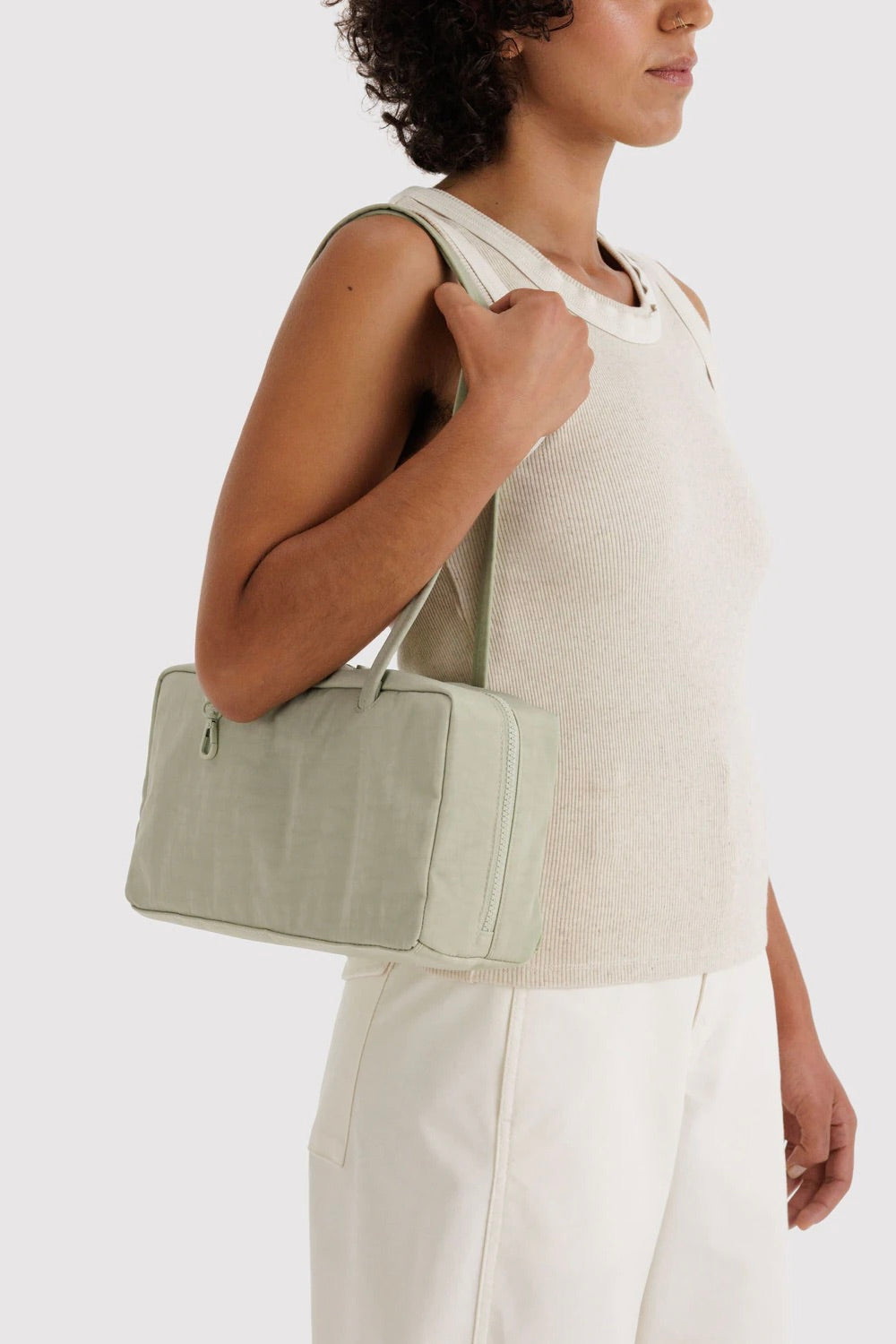 Baggu Nylon Bowler Bag / Celadon