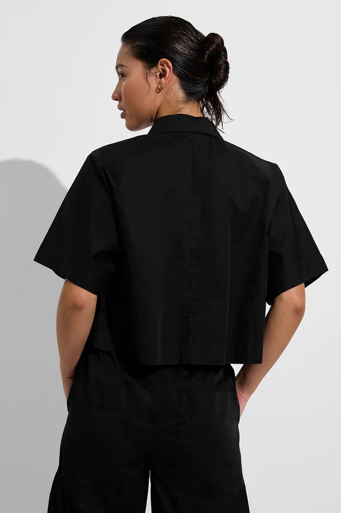 Left on Friday Tour Cropped Shirt / Jet