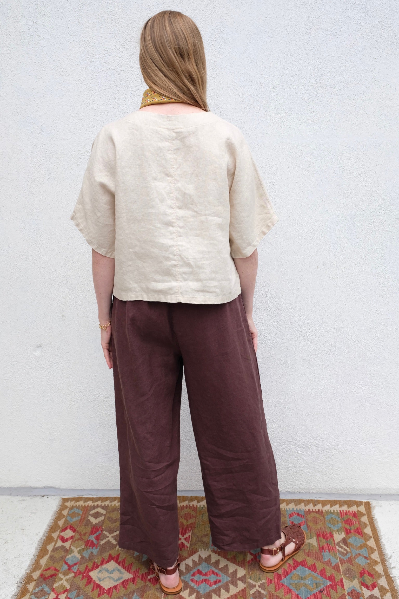 Moss Grey Nora Trouser / Espresso