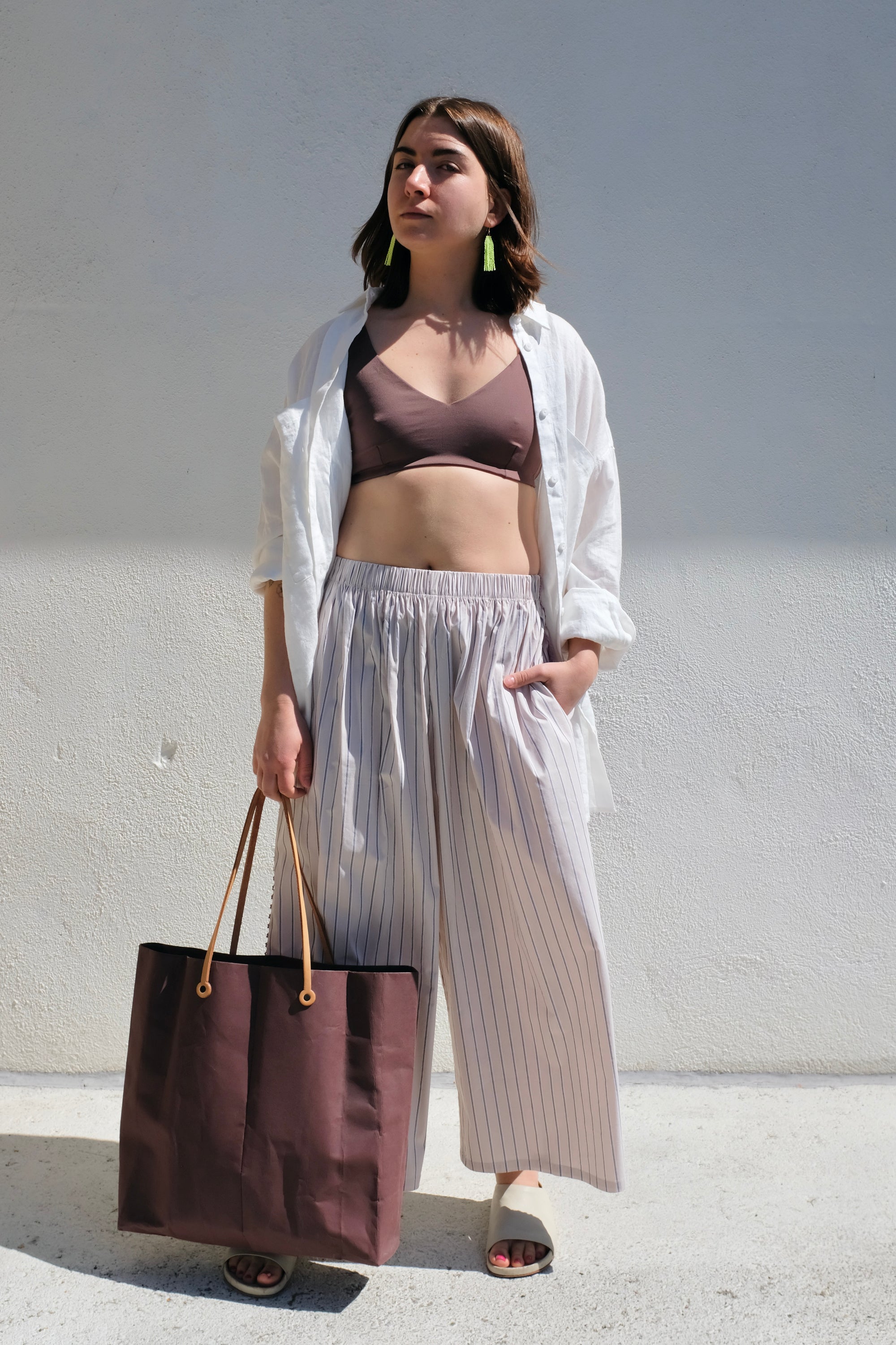 Toit Volant Aretha Pants / Taupe Stripe