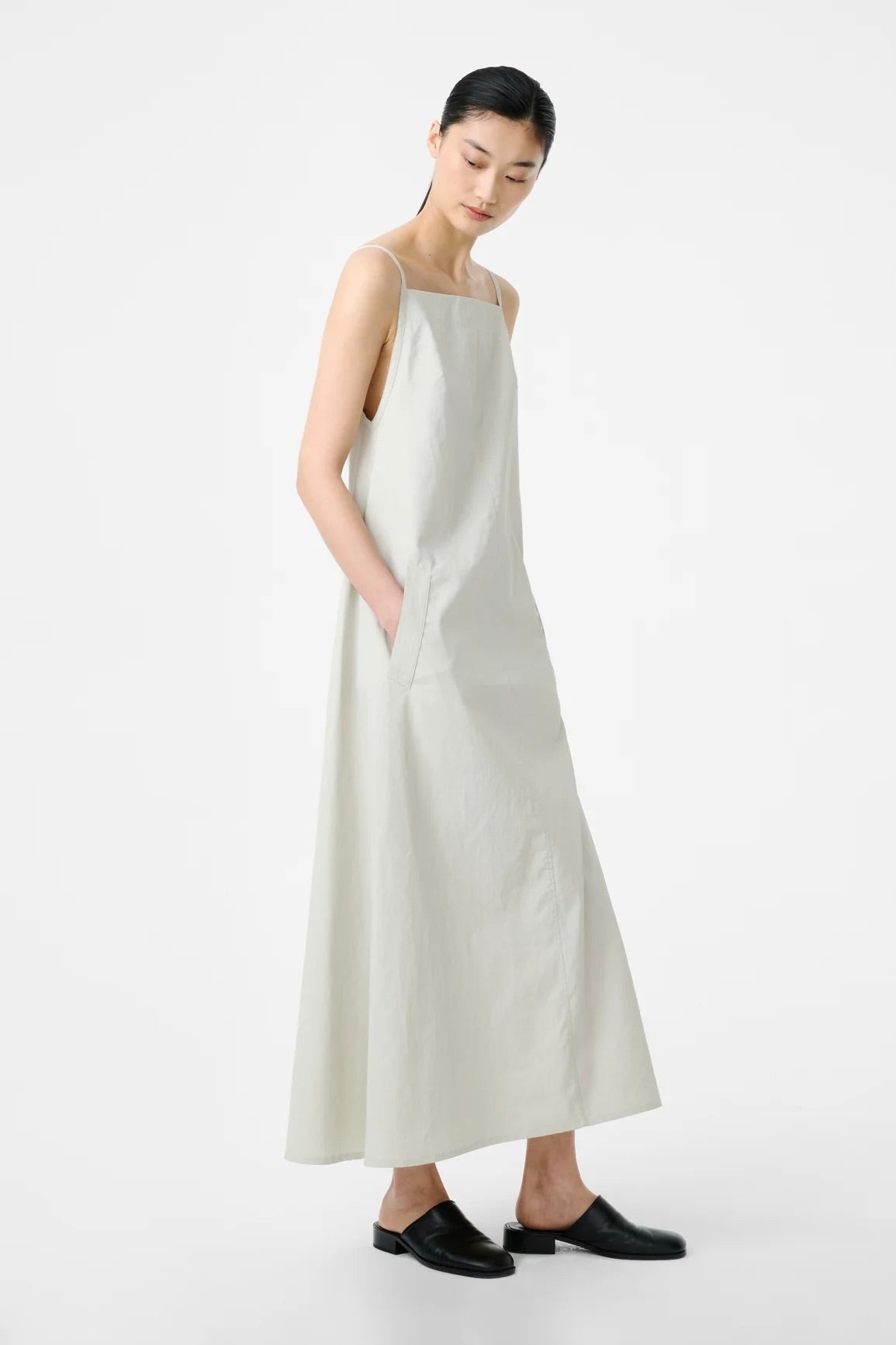 Studio Nicholson Chrono Long Apron Dress / Bone