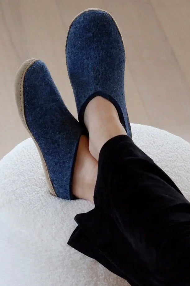 Slip-On Leather Sole / Denim