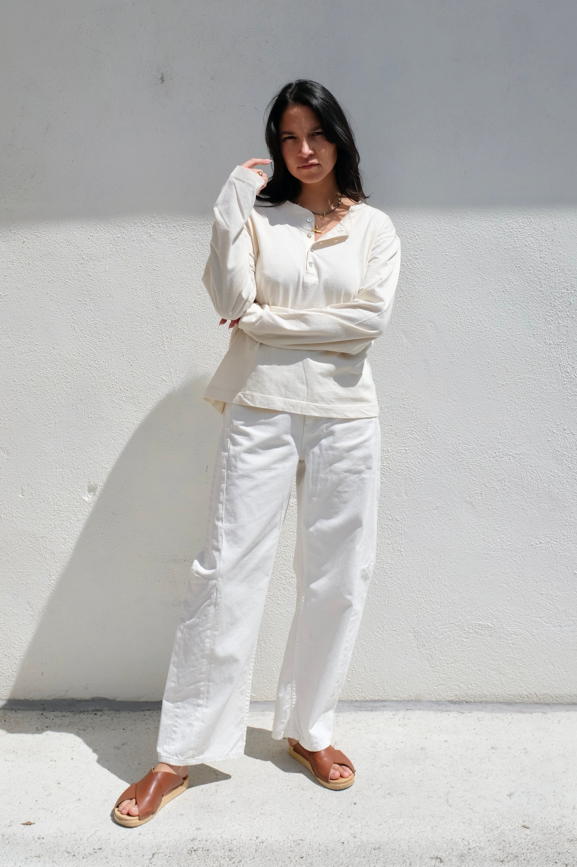 B-Sides Lange Lasso Chino / Chalk