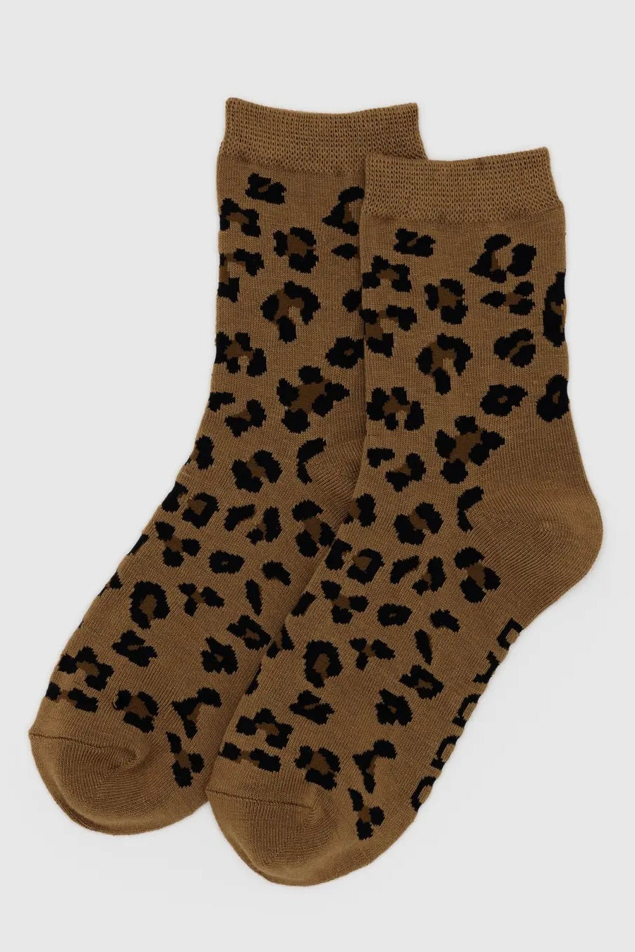 Baggu Crew Sock / Dark Leopard