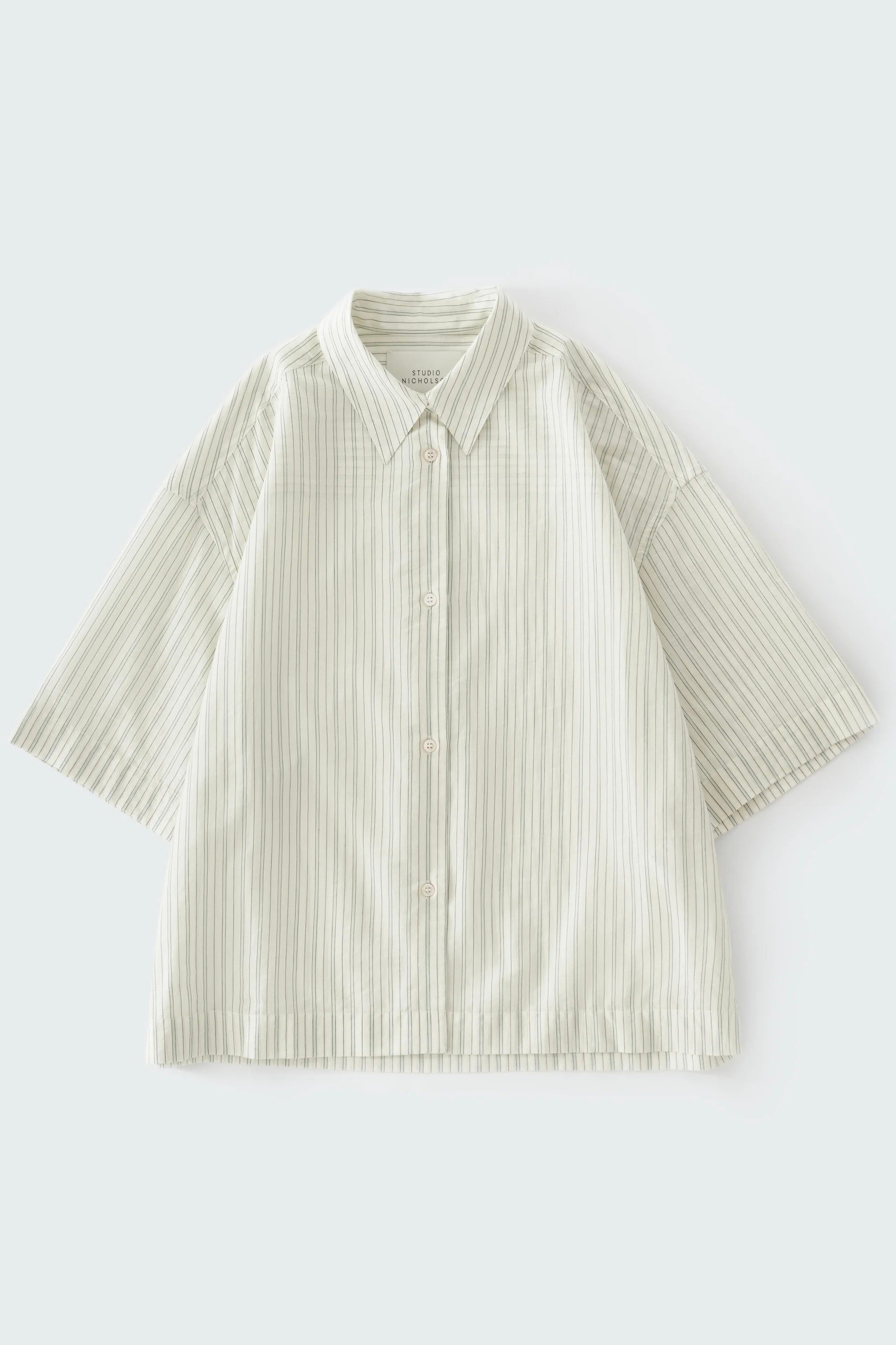 Studio Nicholson Merle Short Sleeve Shirt / Parchment