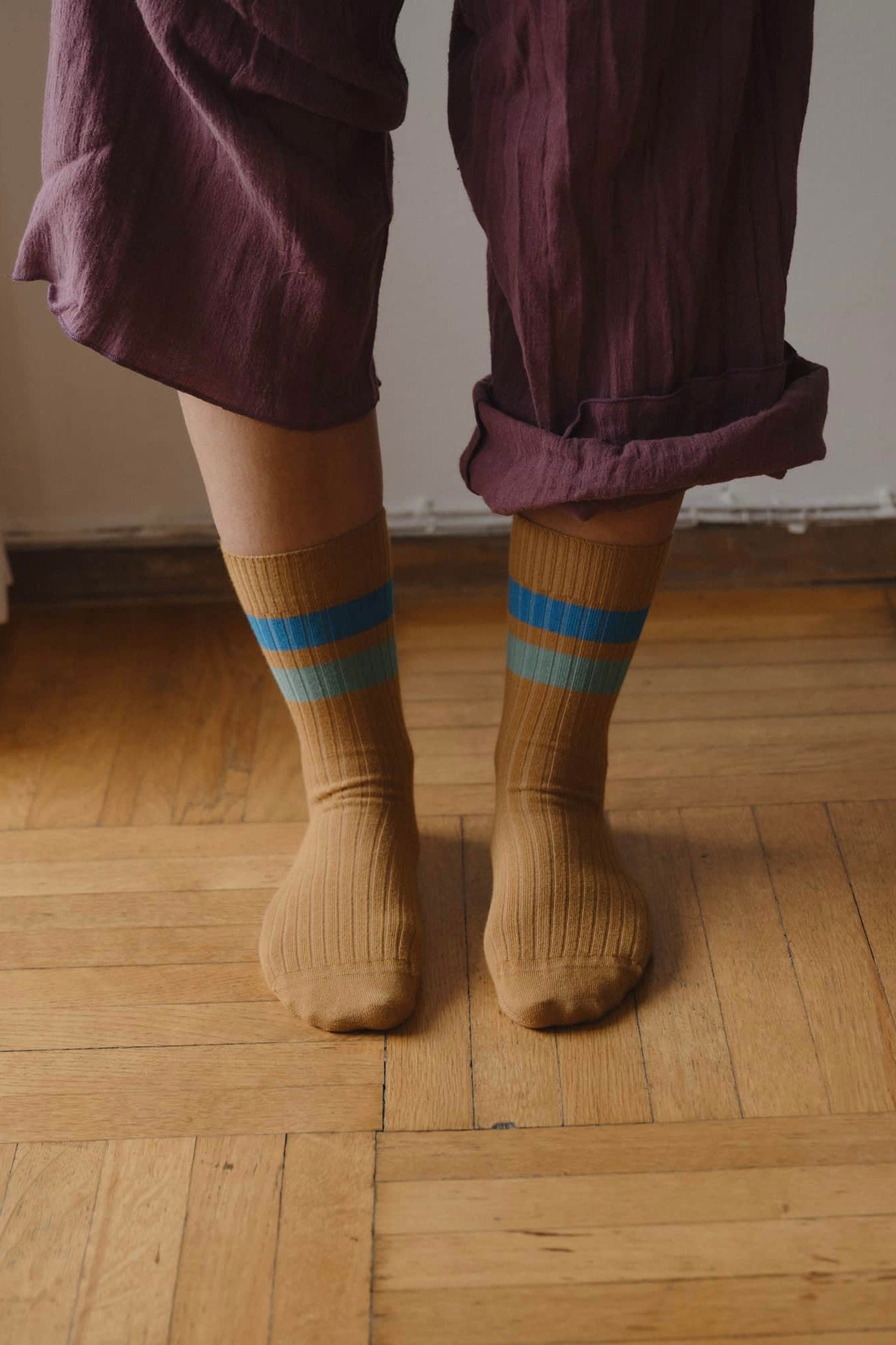 Baserange Race Overankle Sock / Silva Brown