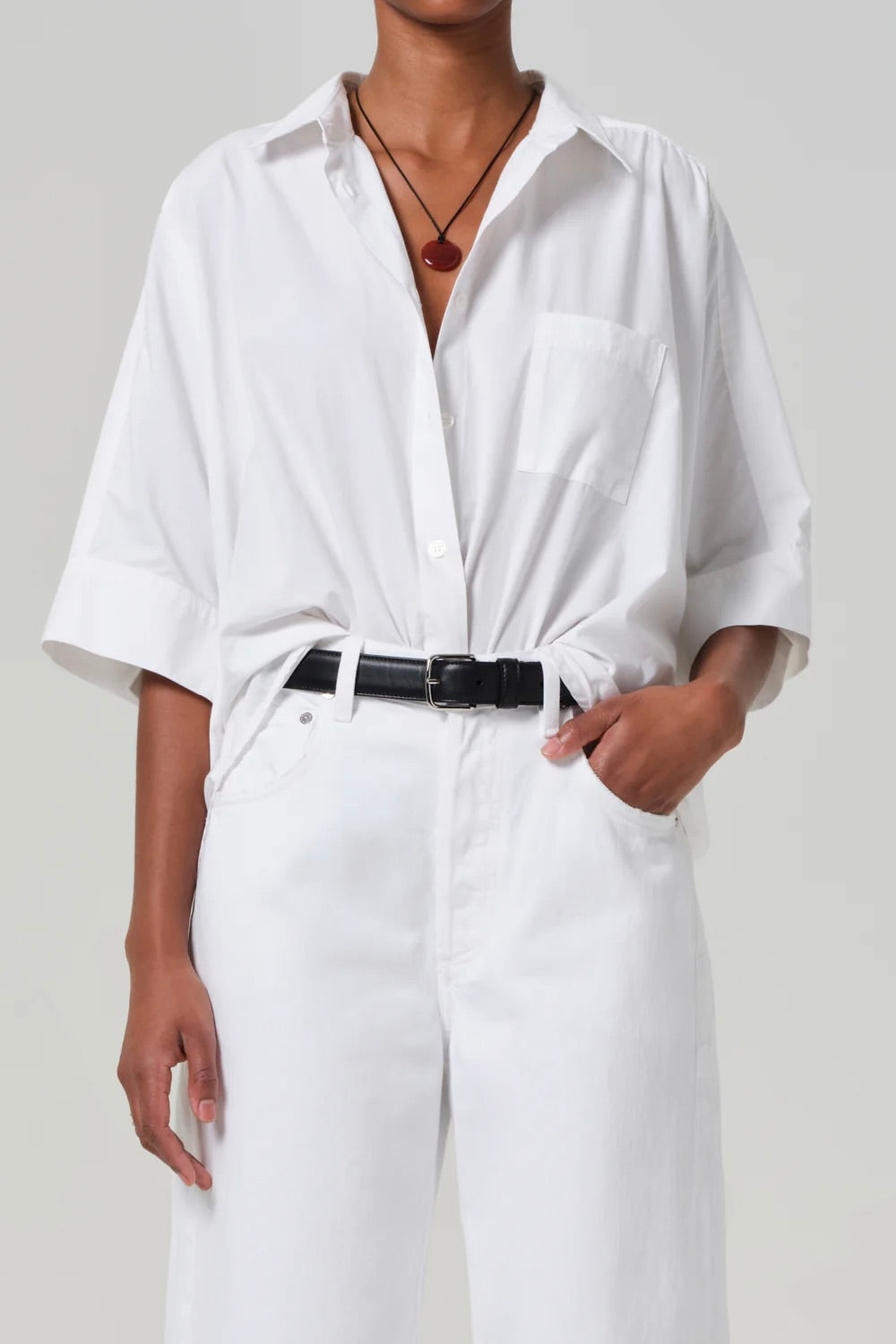 Citizens of Humanity Claire Origami Shirt / Optic White