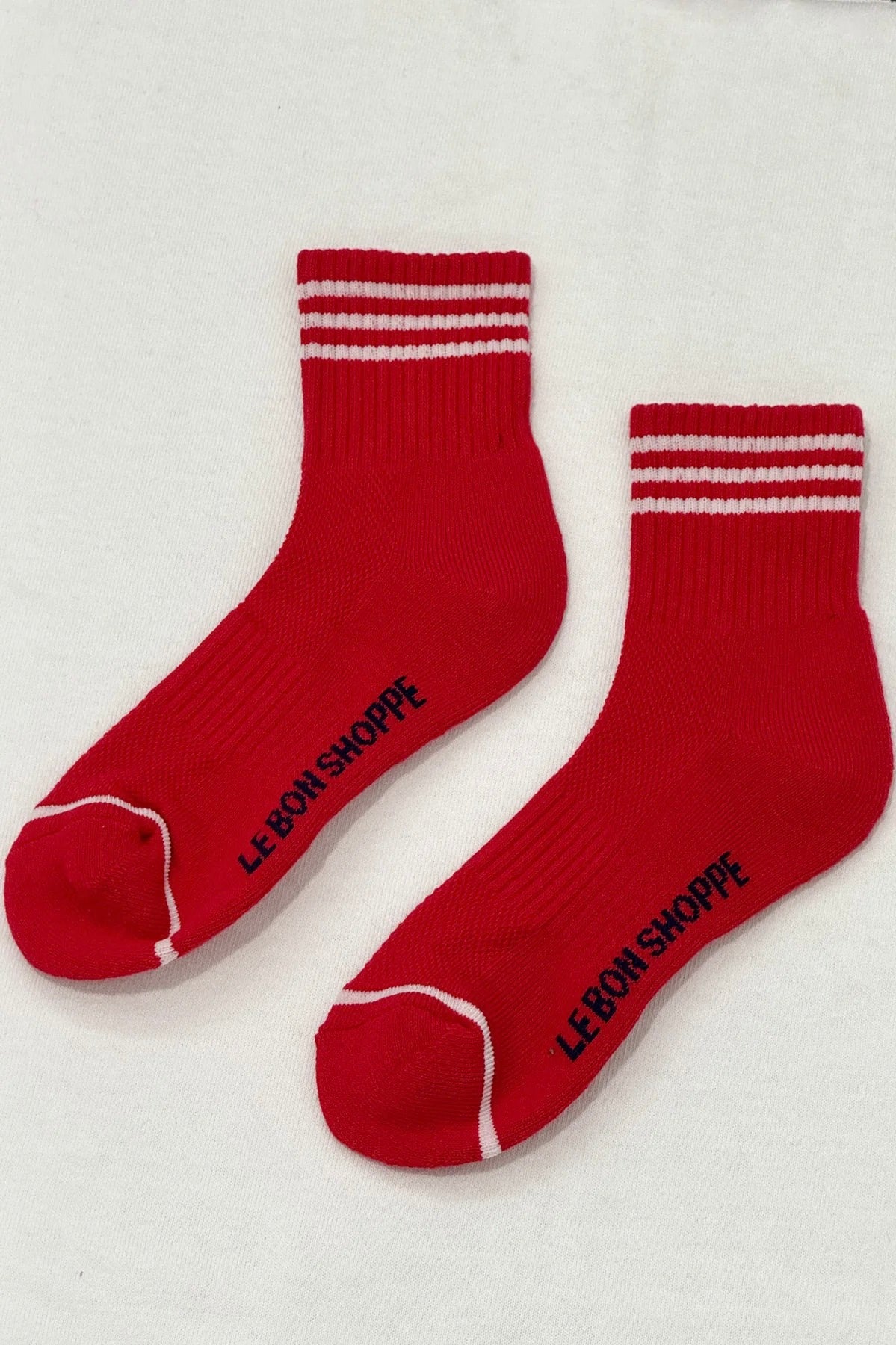 Le Bon Shoppe Girlfriend Socks / Scarlet