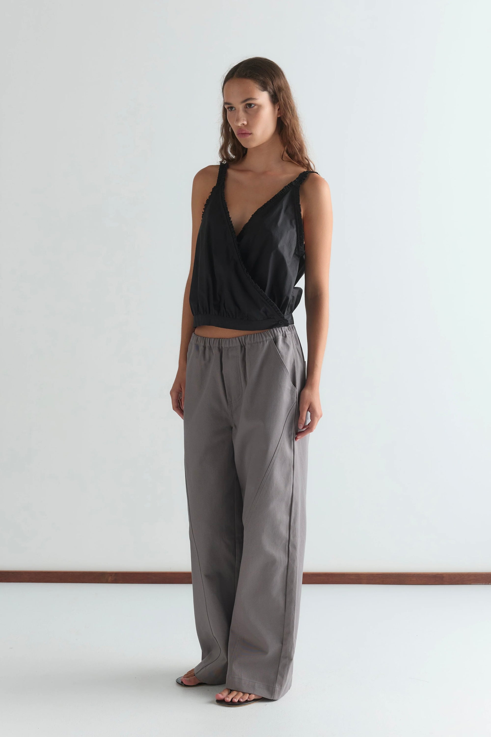 Deiji Curve Pant / Lavender Smoke
