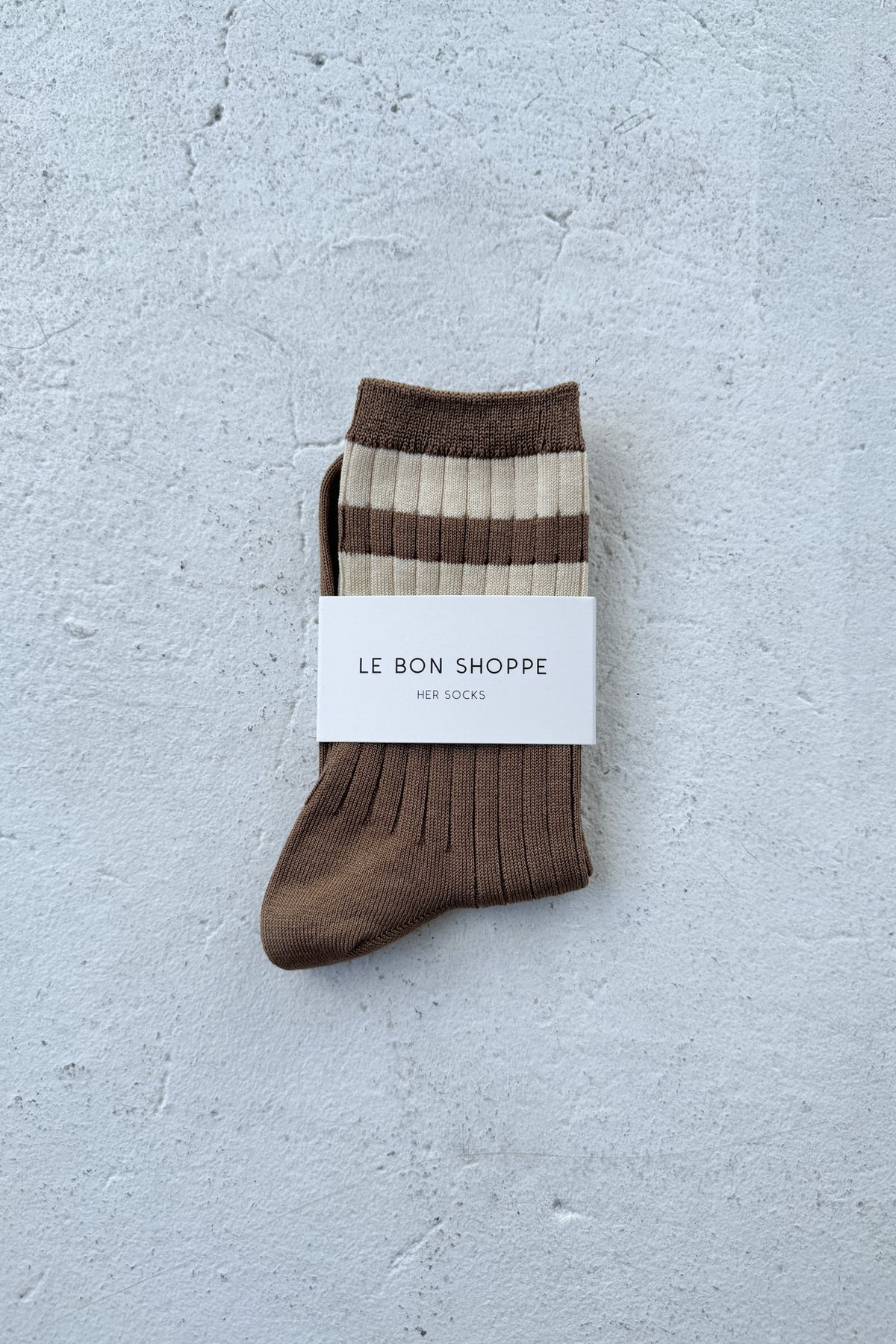 Le Bon Shoppe Her Varsity Socks / Toffee