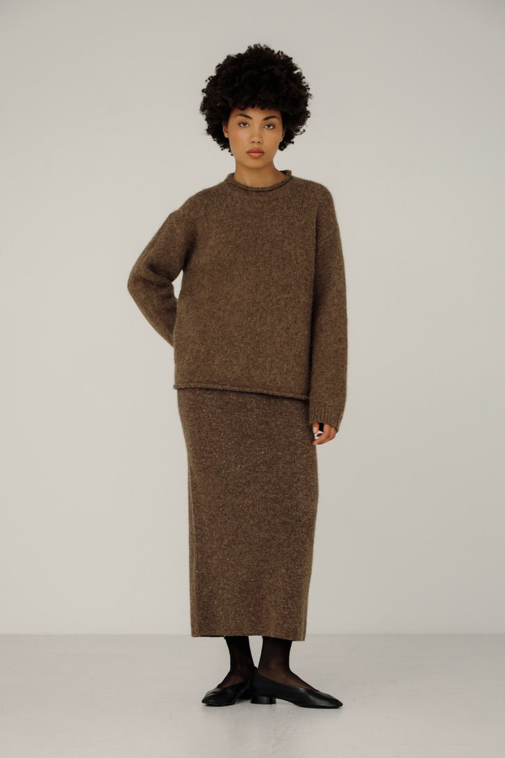 Bare Knitwear Linden Pullover / Saddle