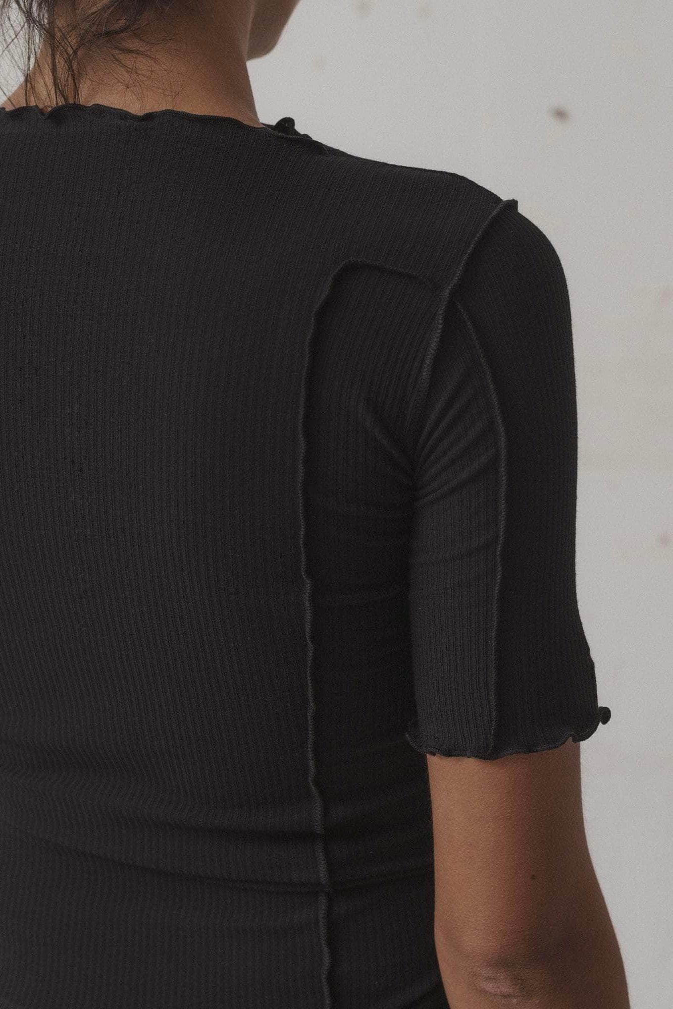 Baserange Omato 3/4 Sleeve Tee / Black
