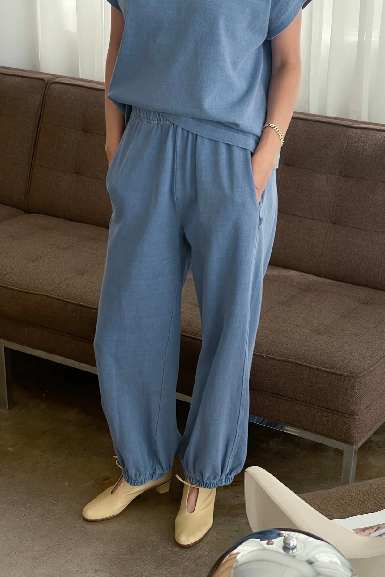 Le Bon Shopppe Cotton Jersey Balloon Pant / Cornflower